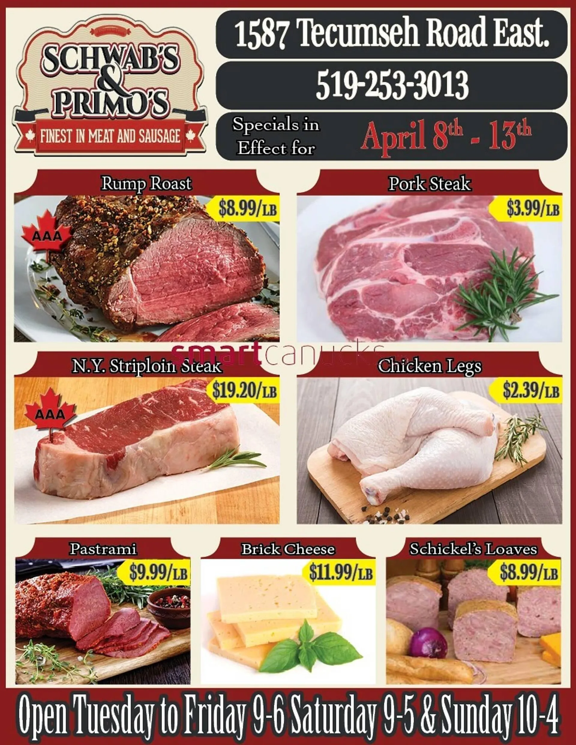 Schwabs & Primos flyer - 1