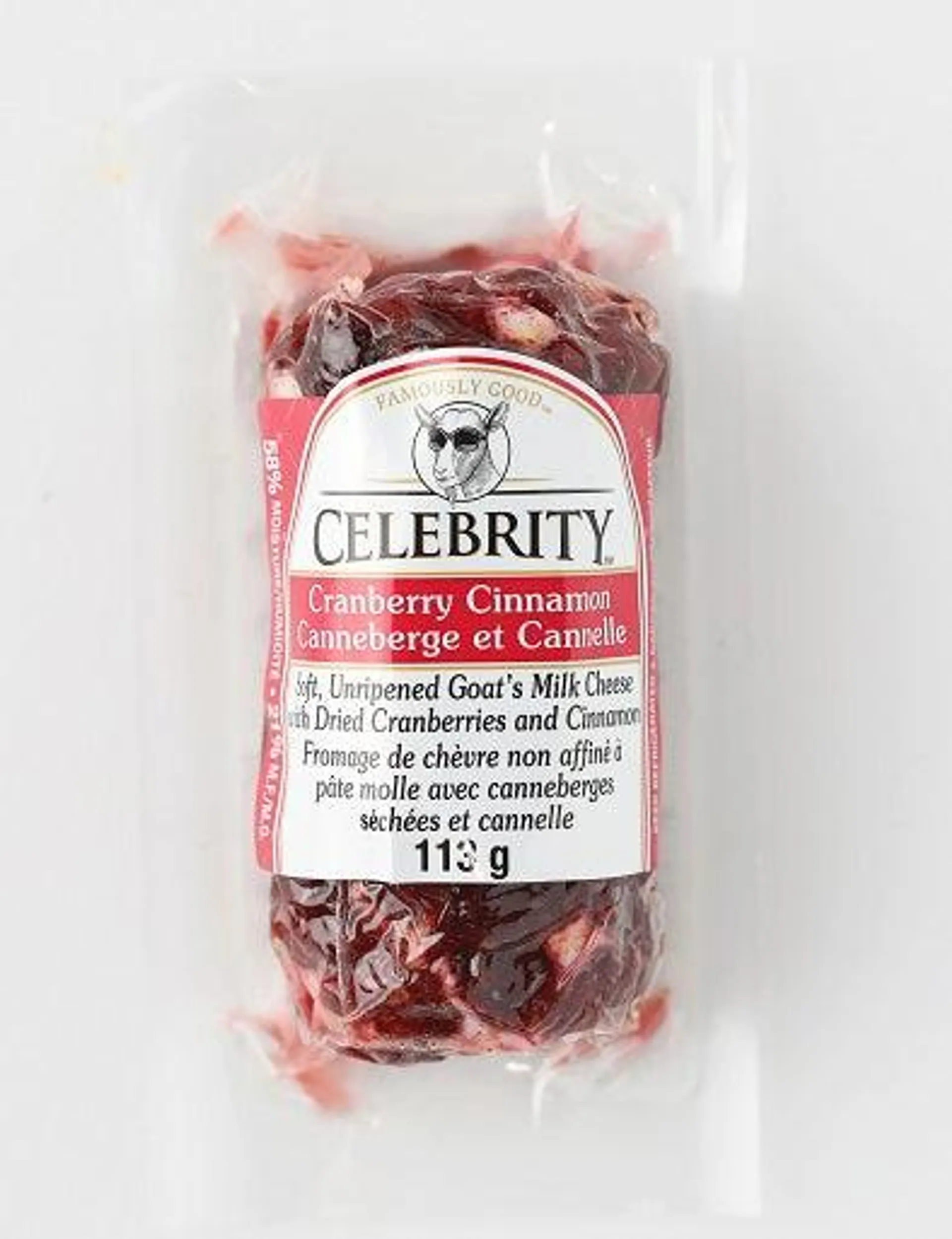 Celebrity Fresh Goat Cheese - Cranberry & Cinnamon - 113 g