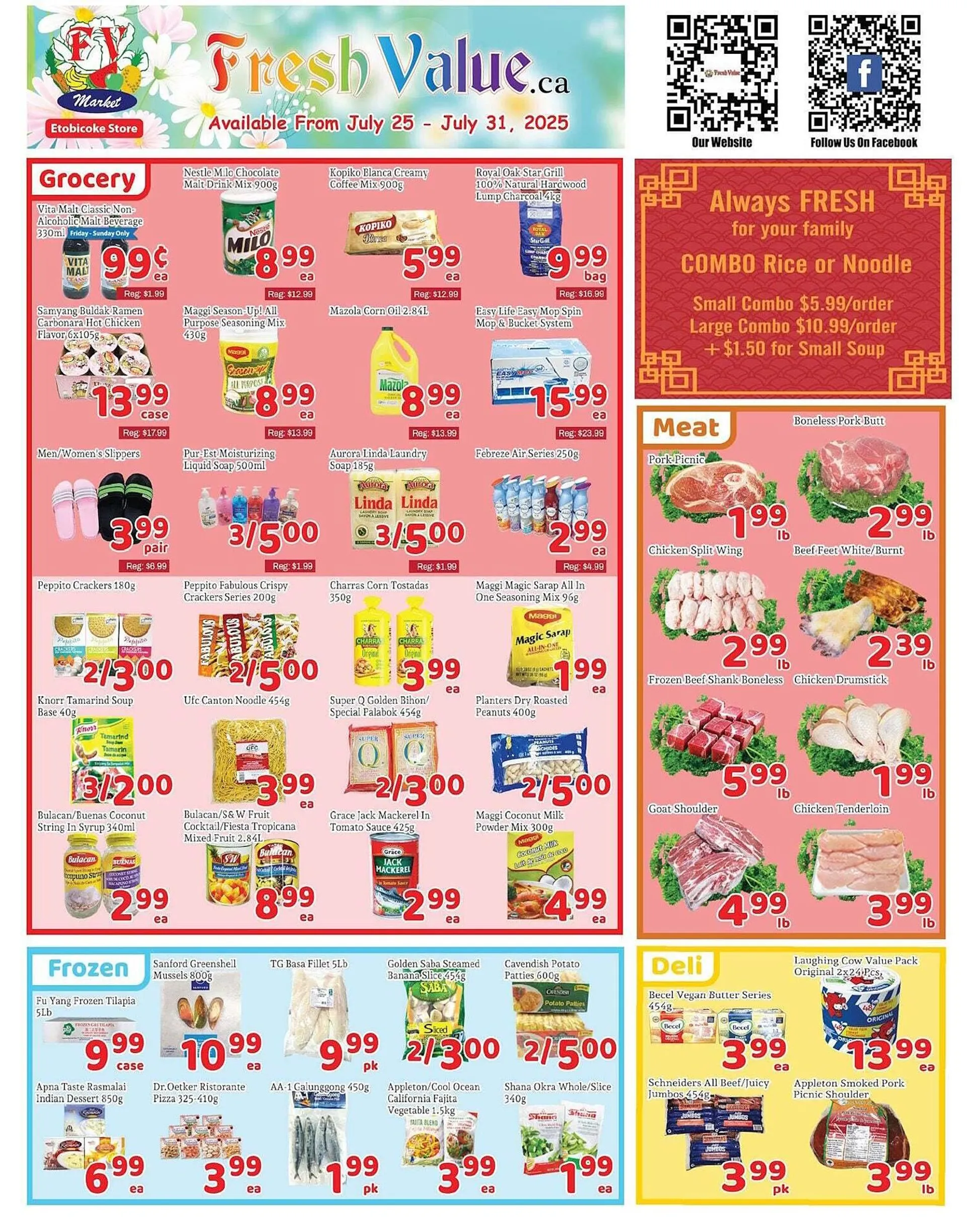 Fresh Value flyer from July 25 to August 1 2025 - flyer page 1
