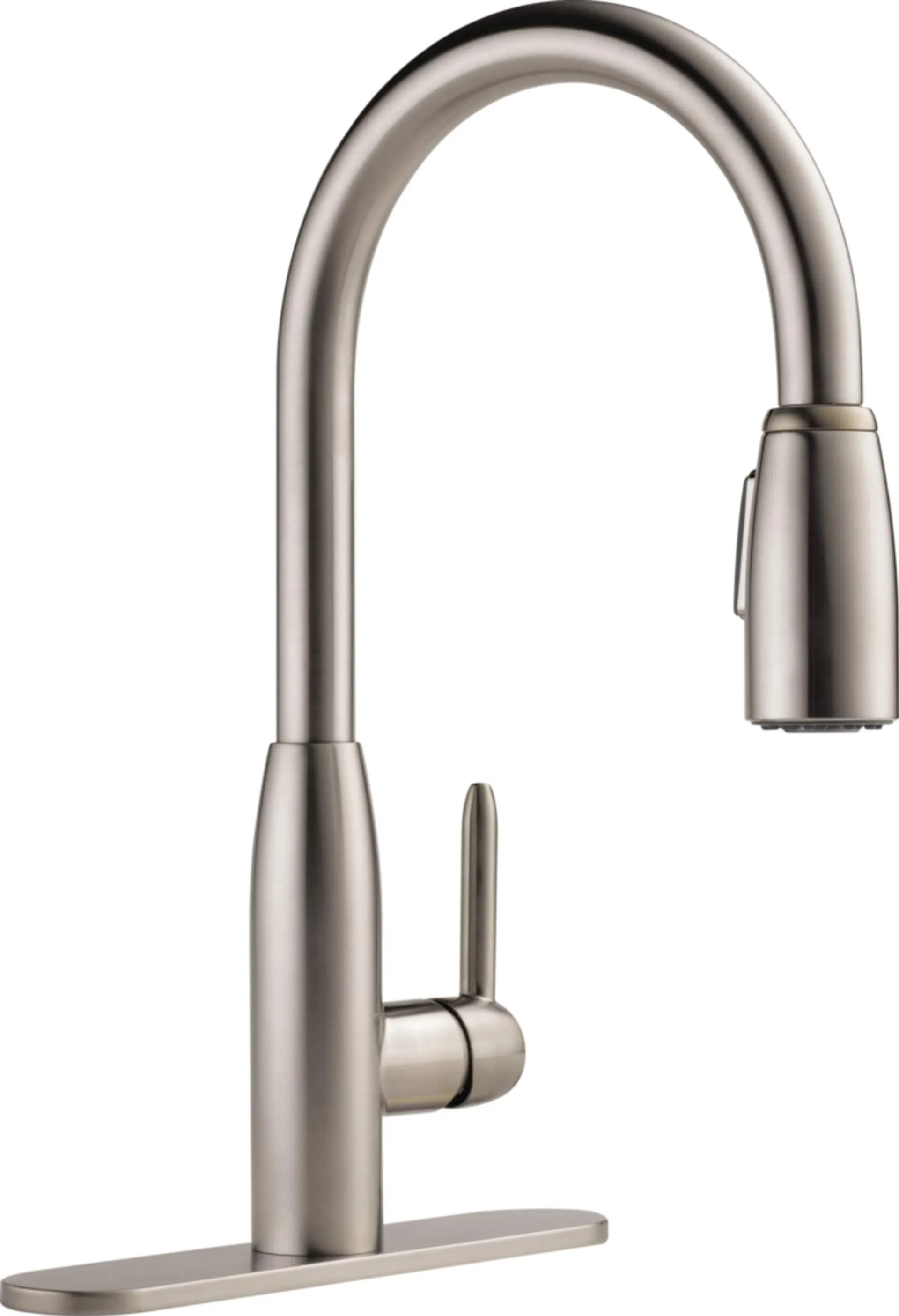 Peerless® Tunbridge Single Handle High Arc Pull Down Kitchen Faucet, Stainless Steel