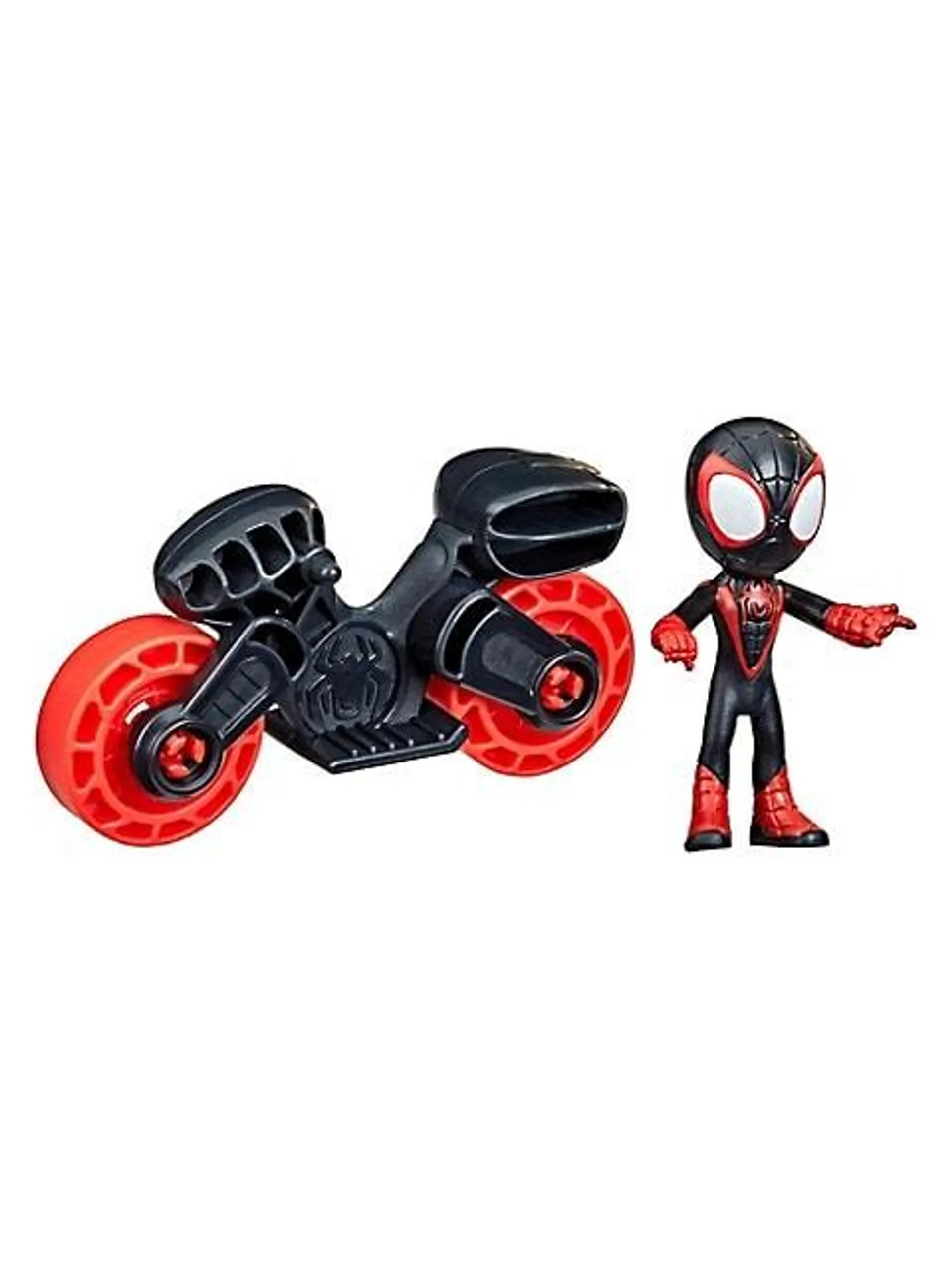 Miles Morales Spider-Man Figure With Motorcycle