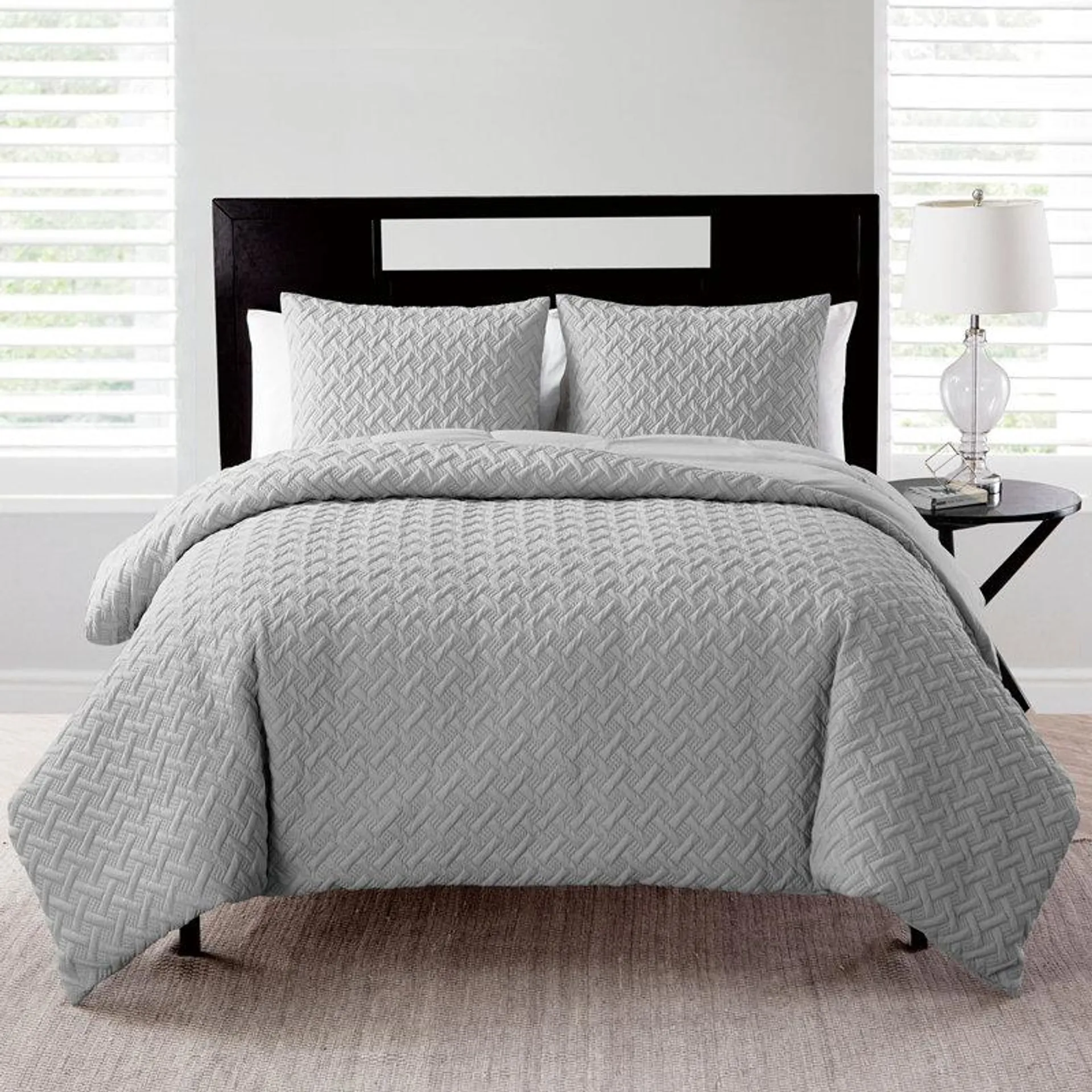 Nina II Microfiber Modern & Contemporary Comforter Set