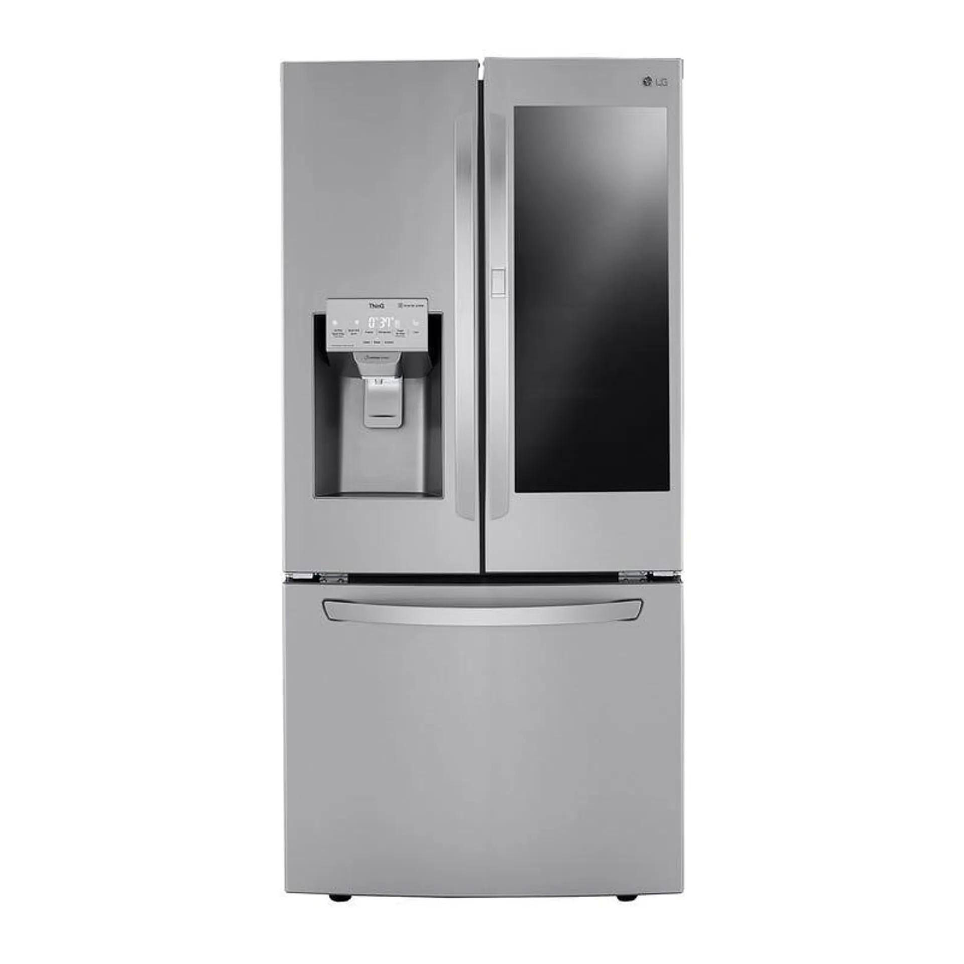 LG Réfrigérateur 25 pi3 33 po Acier inoxydable Congélateur en bas, Portes françaises - LRFVS2503S