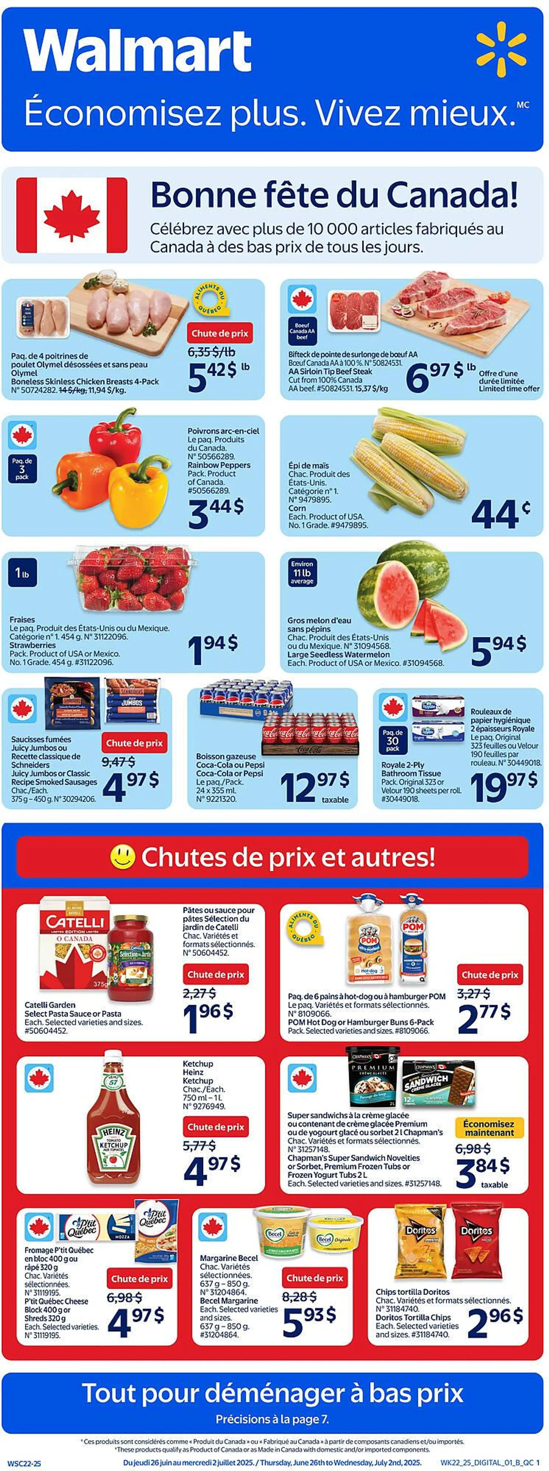 Walmart flyer from June 26 to July 2 2025 - flyer page 1