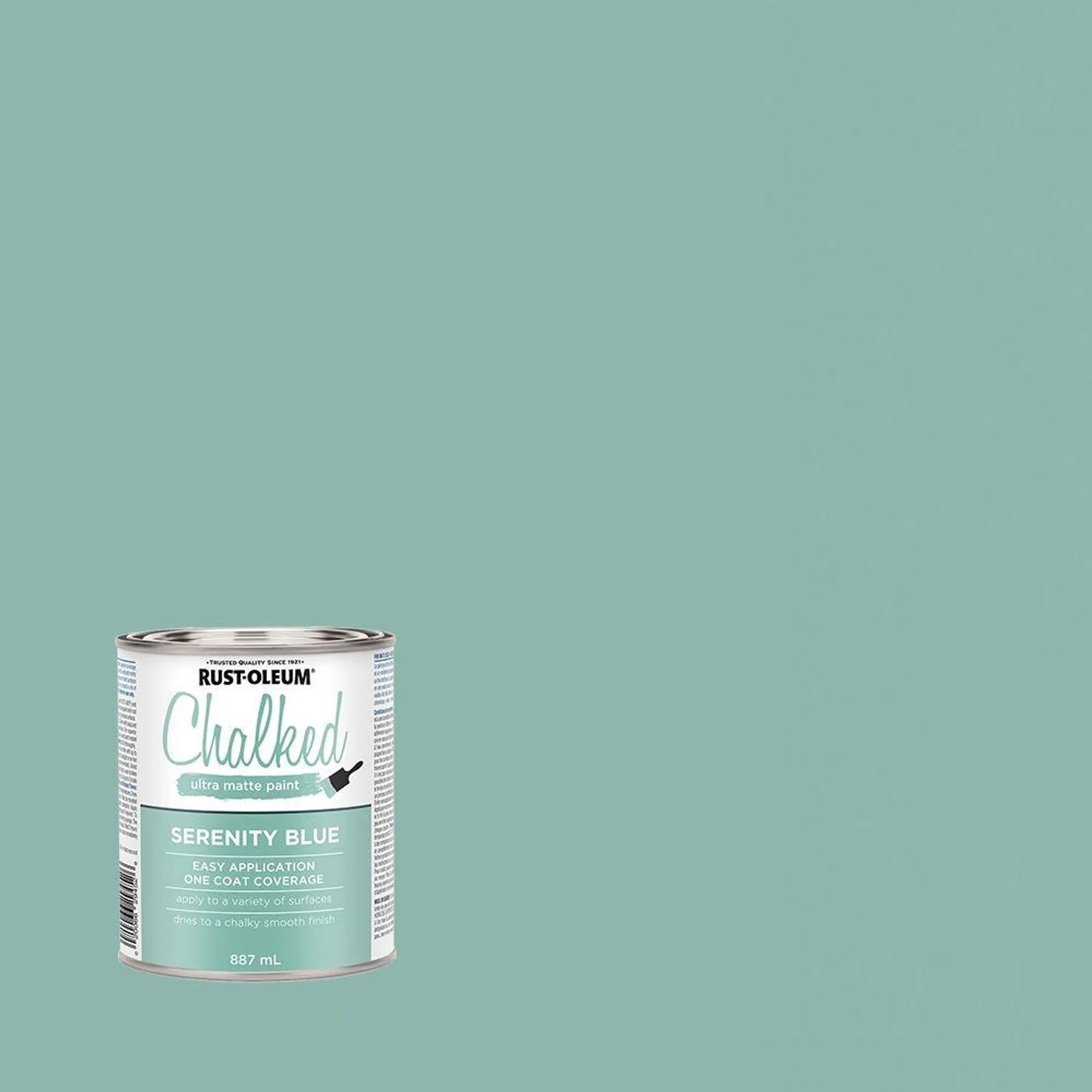 Chalked Ultra Matte Paint in Serenity Blue, 887 mL