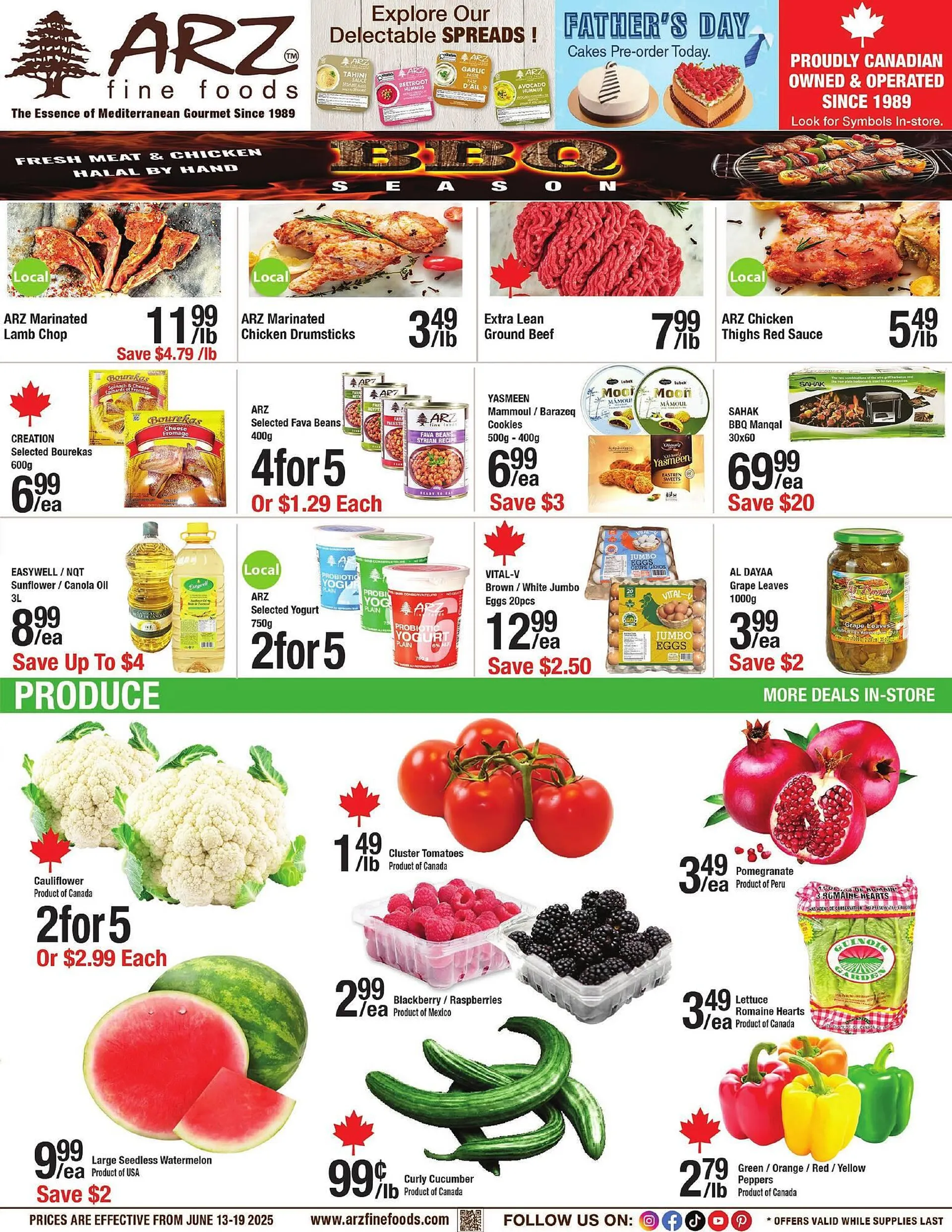 Arz Fine Foods flyer from June 13 to June 19 2025 - flyer page 1