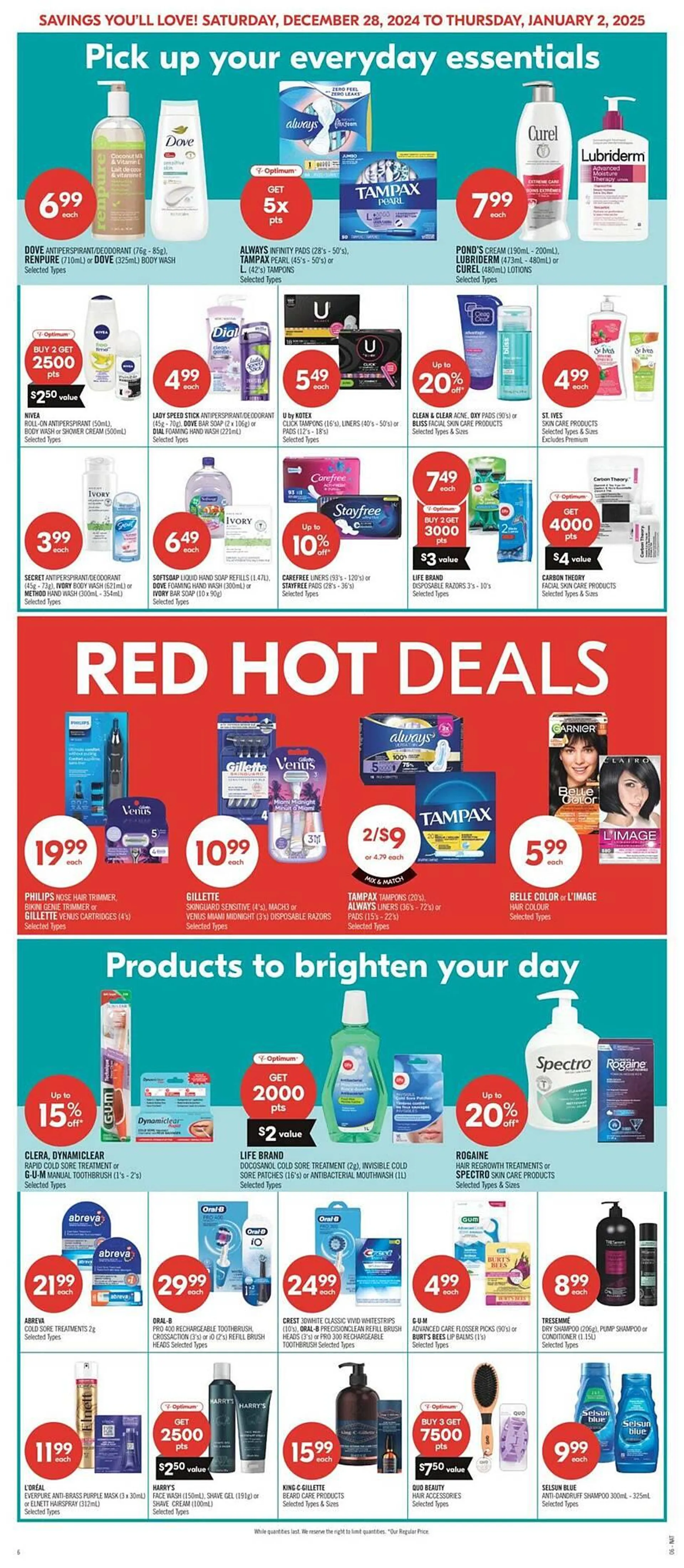 Shoppers Drug Mart flyer from December 28 to January 6 2025 - flyer page 14