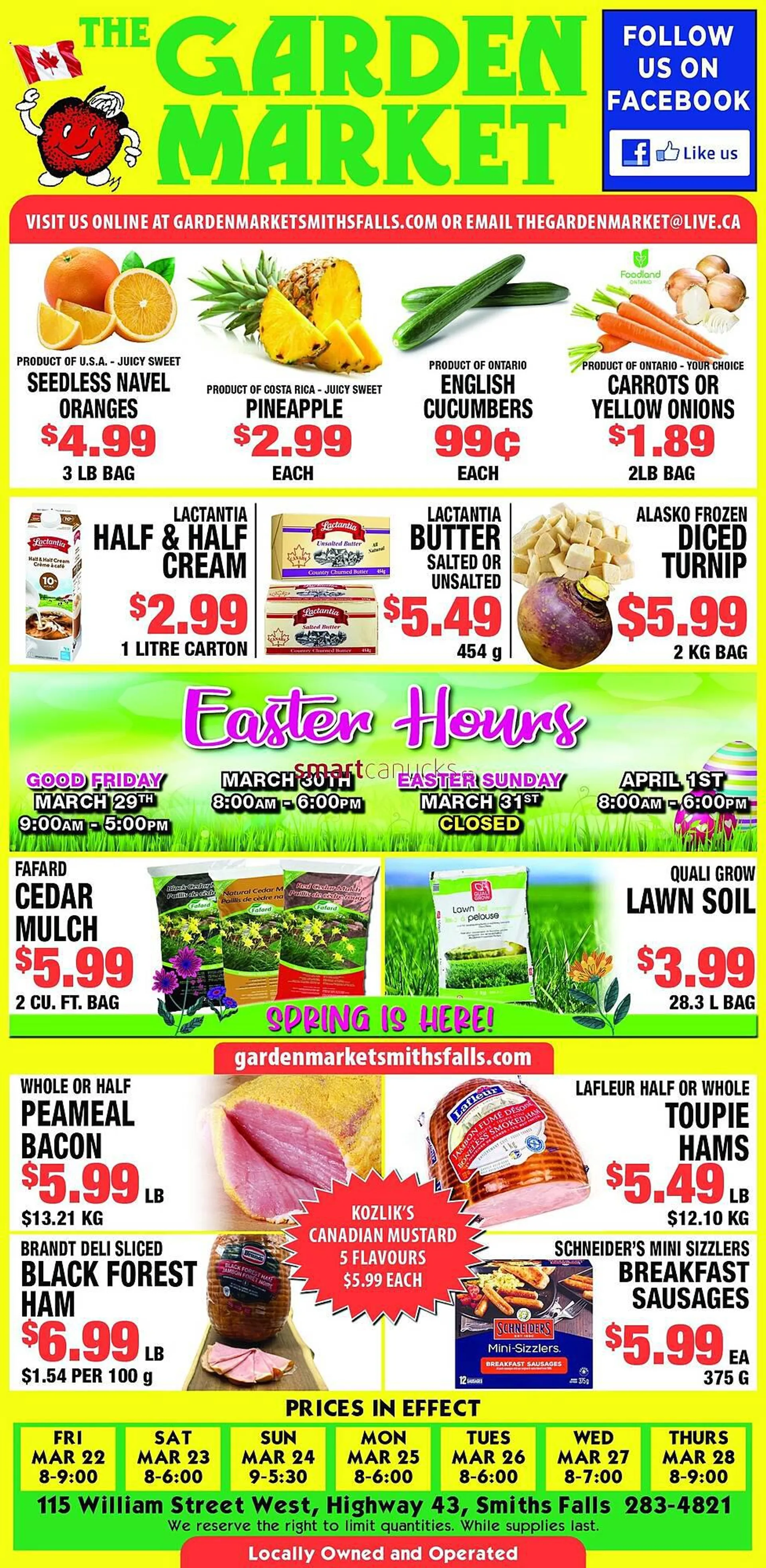 The Garden Market flyer from March 21 to March 27 2024 - flyer page 1