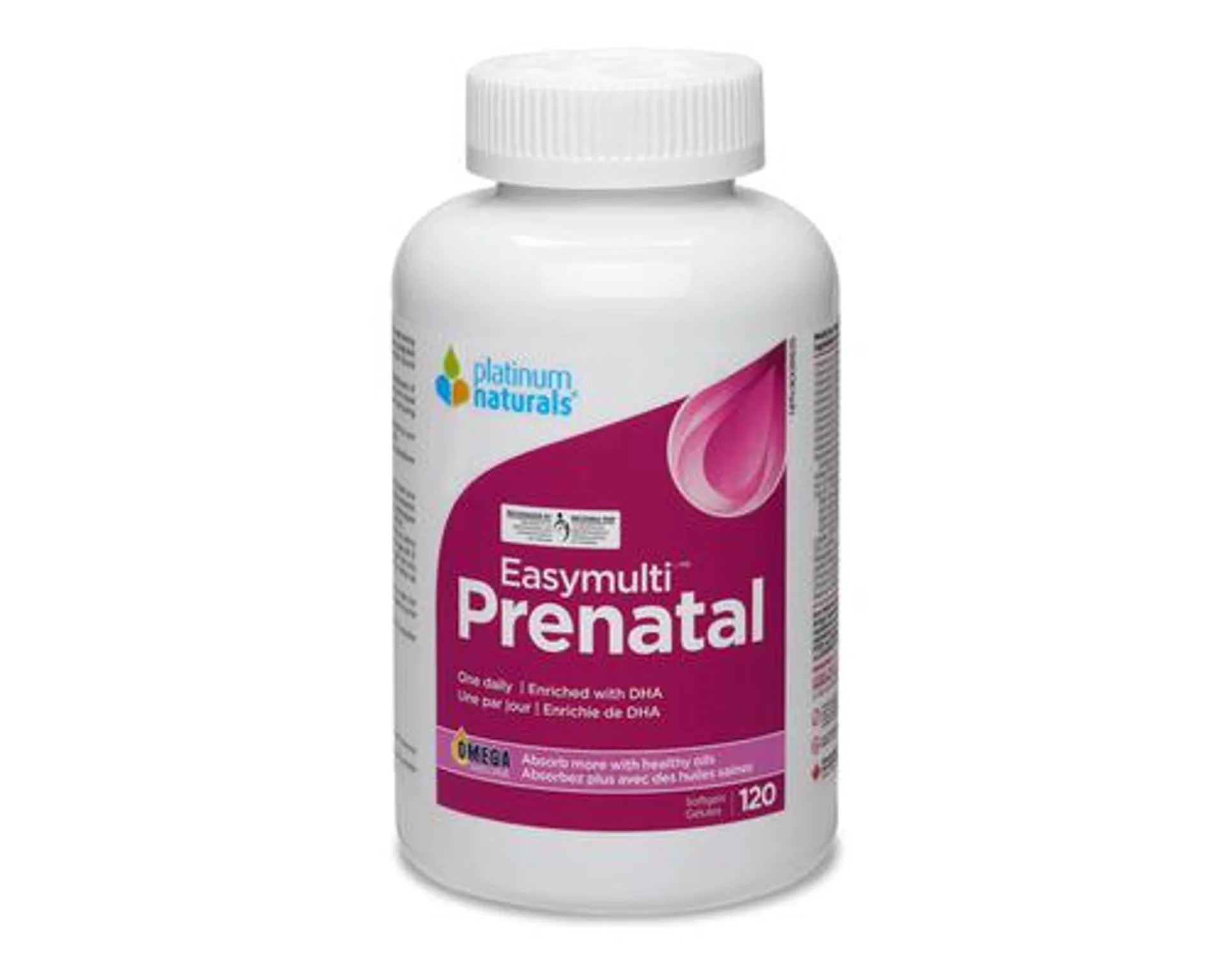 Platinum Naturals Easy Multi Prenatal 120 Softgels