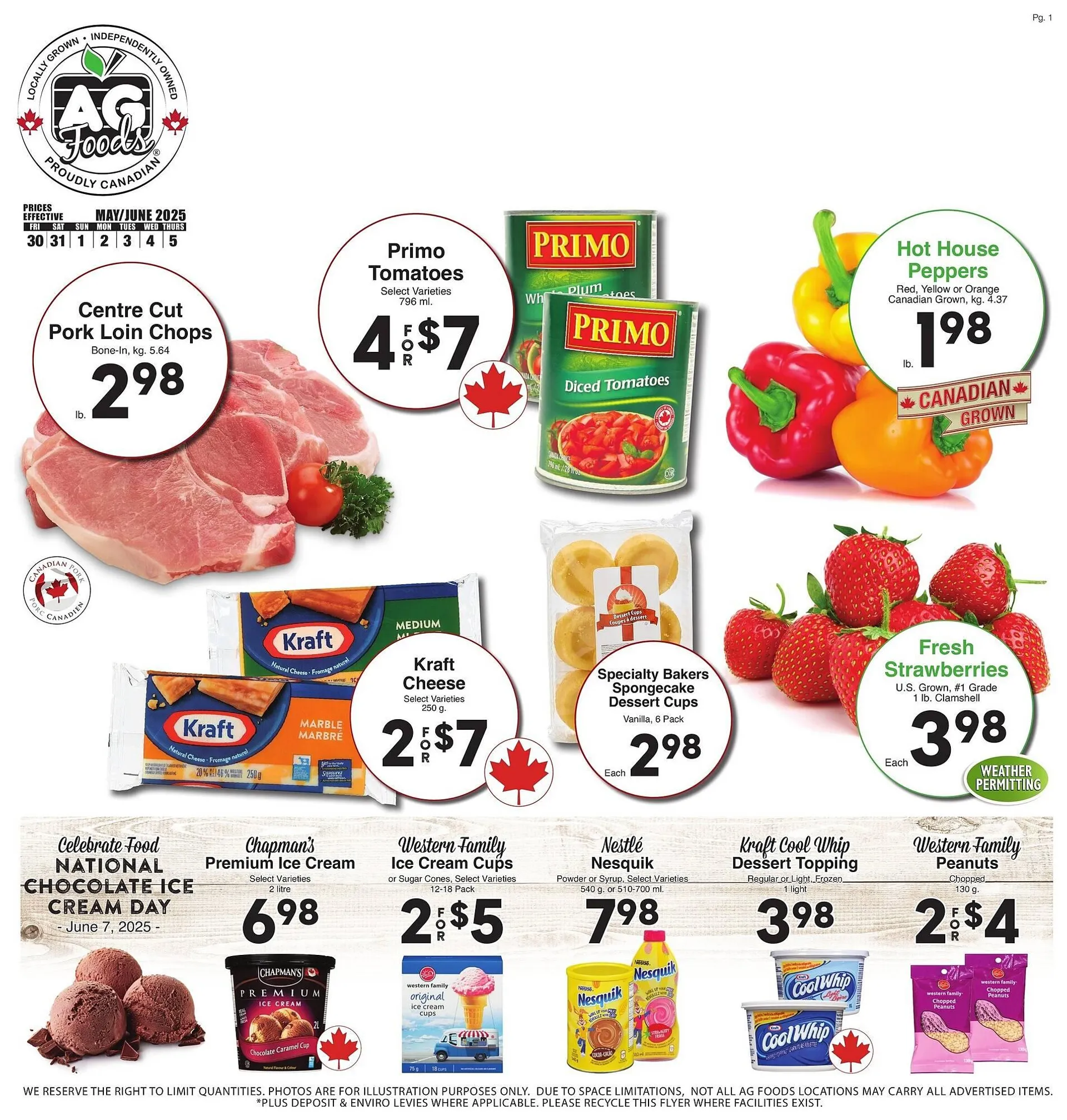 AG Foods flyer from May 30 to June 5 2025 - flyer page 1