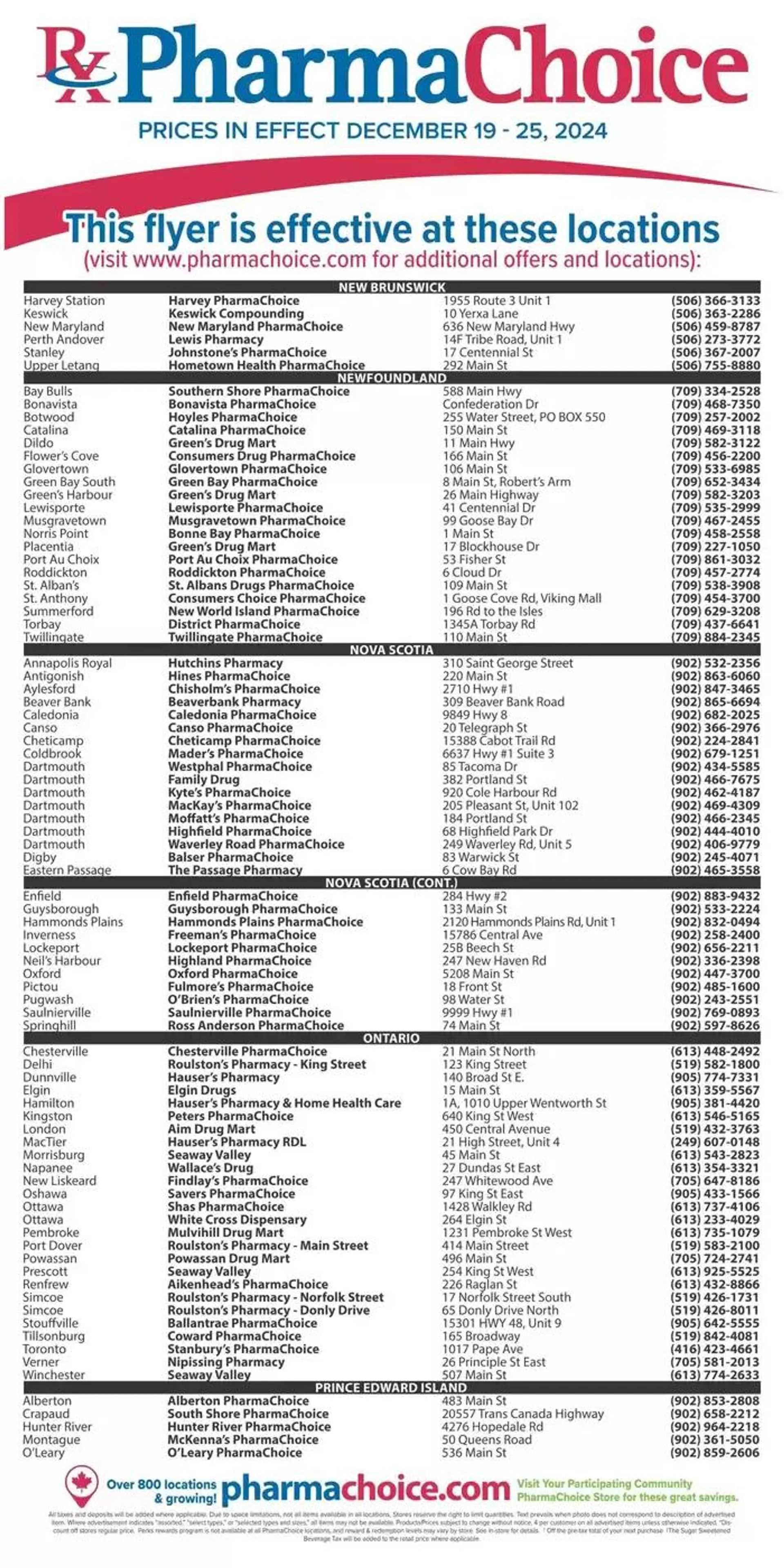 PharmaChoice Weekly ad from December 19 to December 25 2024 - flyer page 4