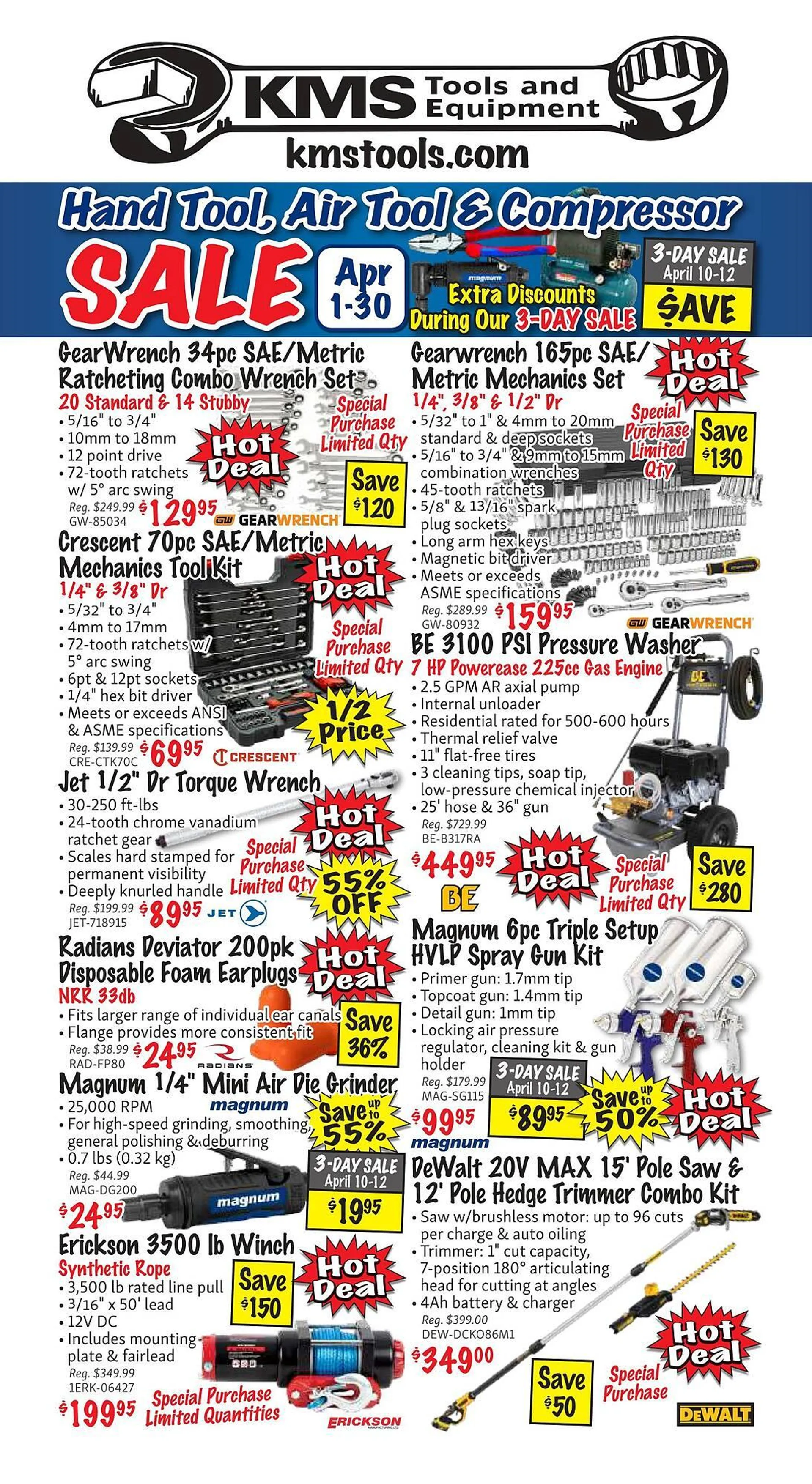 KMS Tools flyer from April 1 to April 30 2025 - flyer page 48