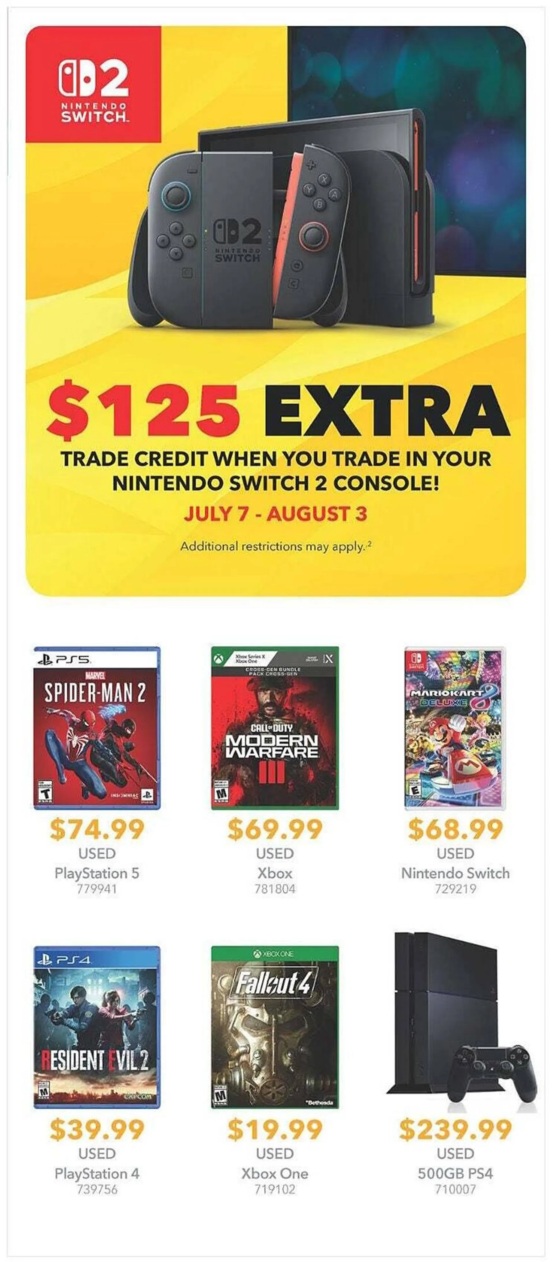 GameStop flyer from July 7 to July 14 2025 - flyer page 4