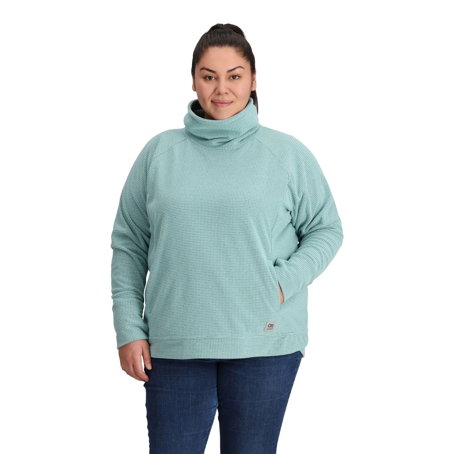 Outdoor Research Women's Plus Size Trail Mix Cowl Pullover Top