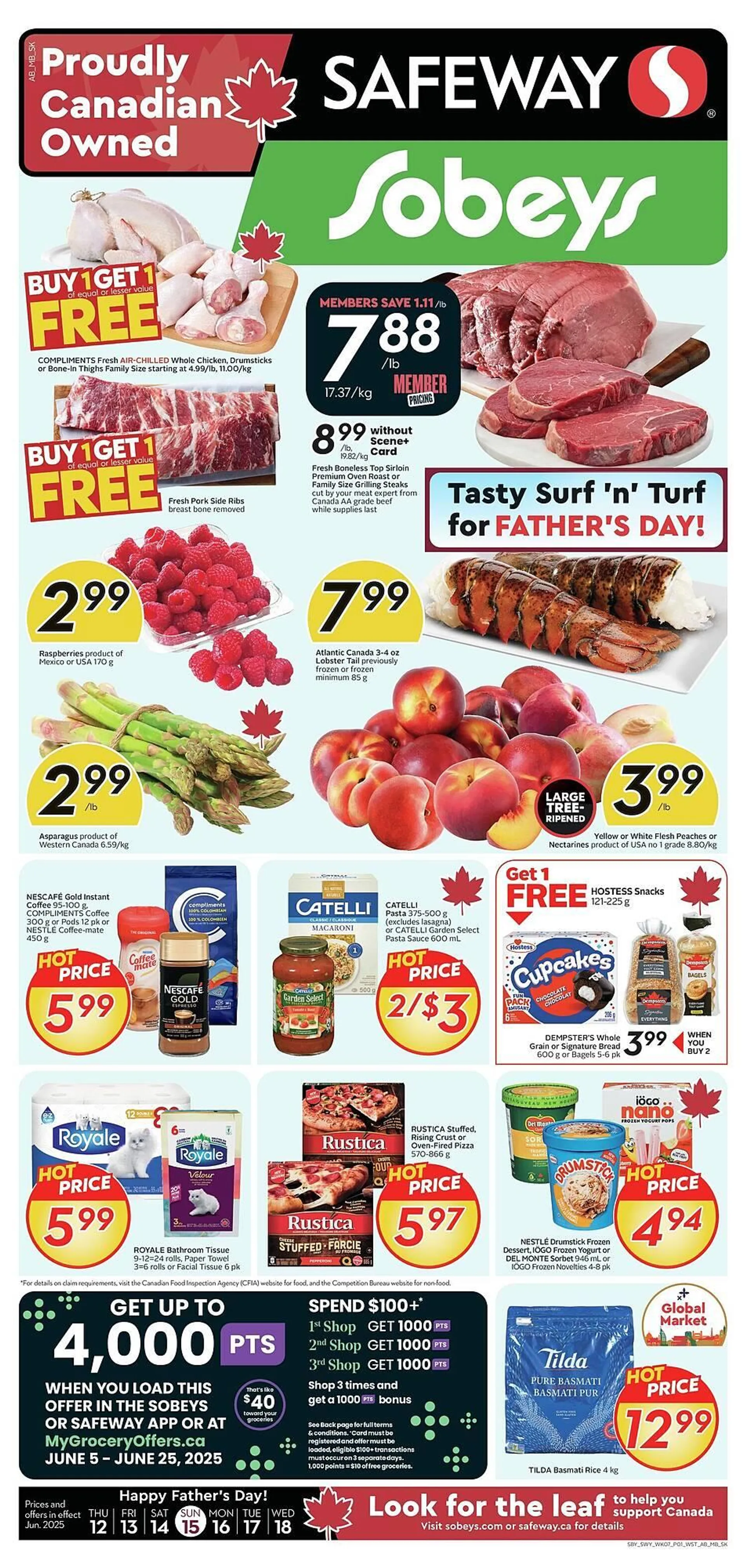 Safeway flyer from June 13 to July 4 2025 - flyer page 1