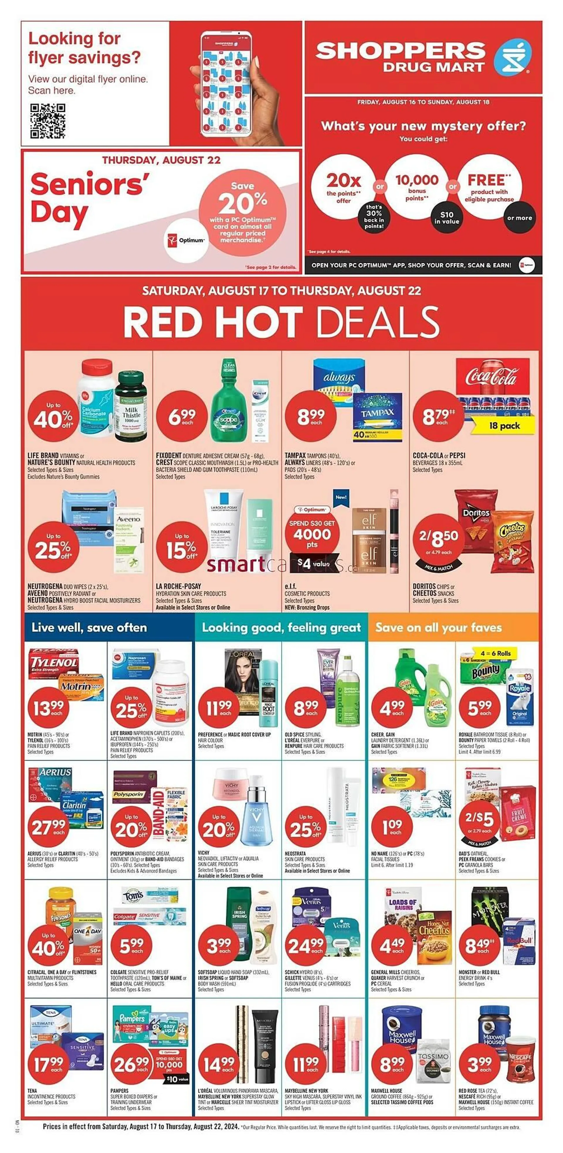 Shoppers Drug Mart flyer from August 15 to August 21 2024 - flyer page 4