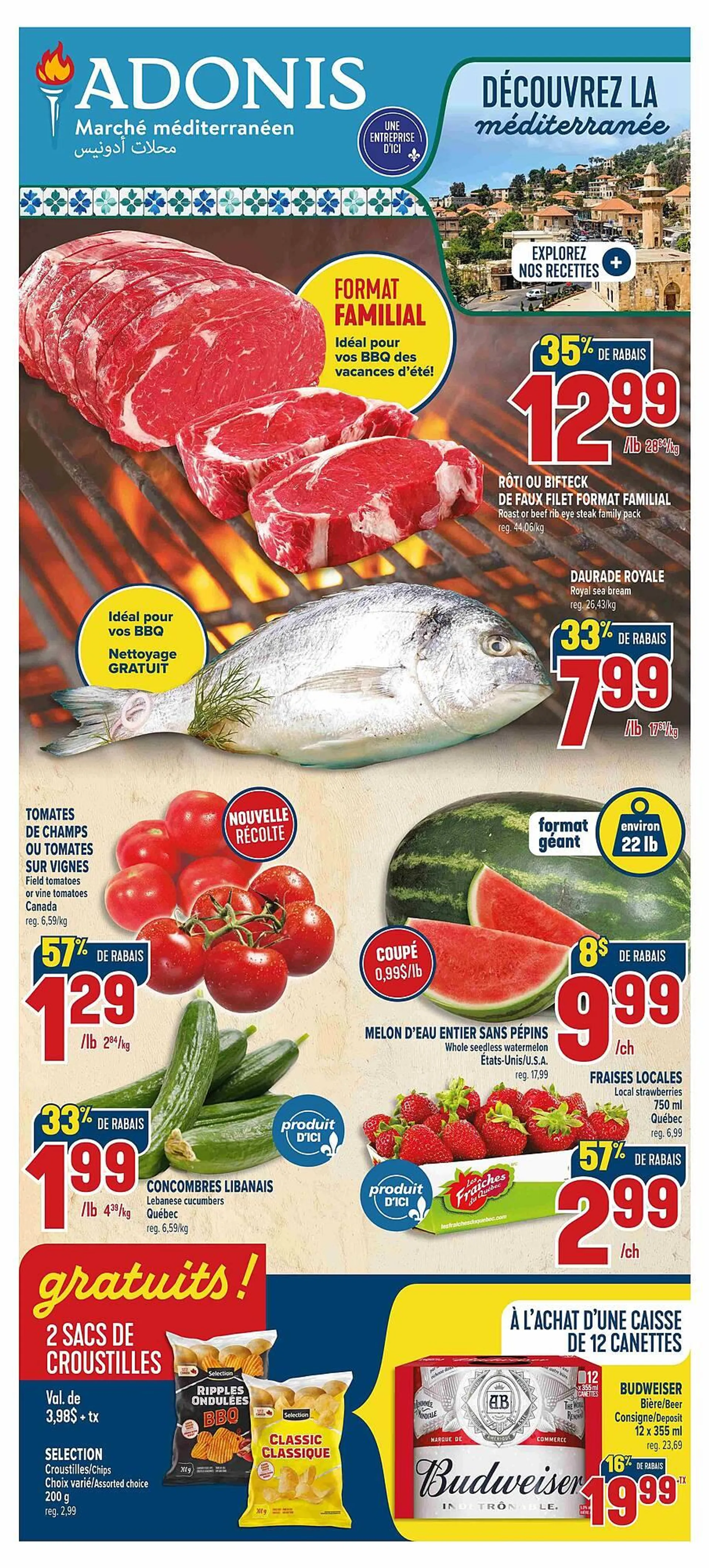 Marché Adonis flyer from July 31 to August 7 2025 - flyer page 1