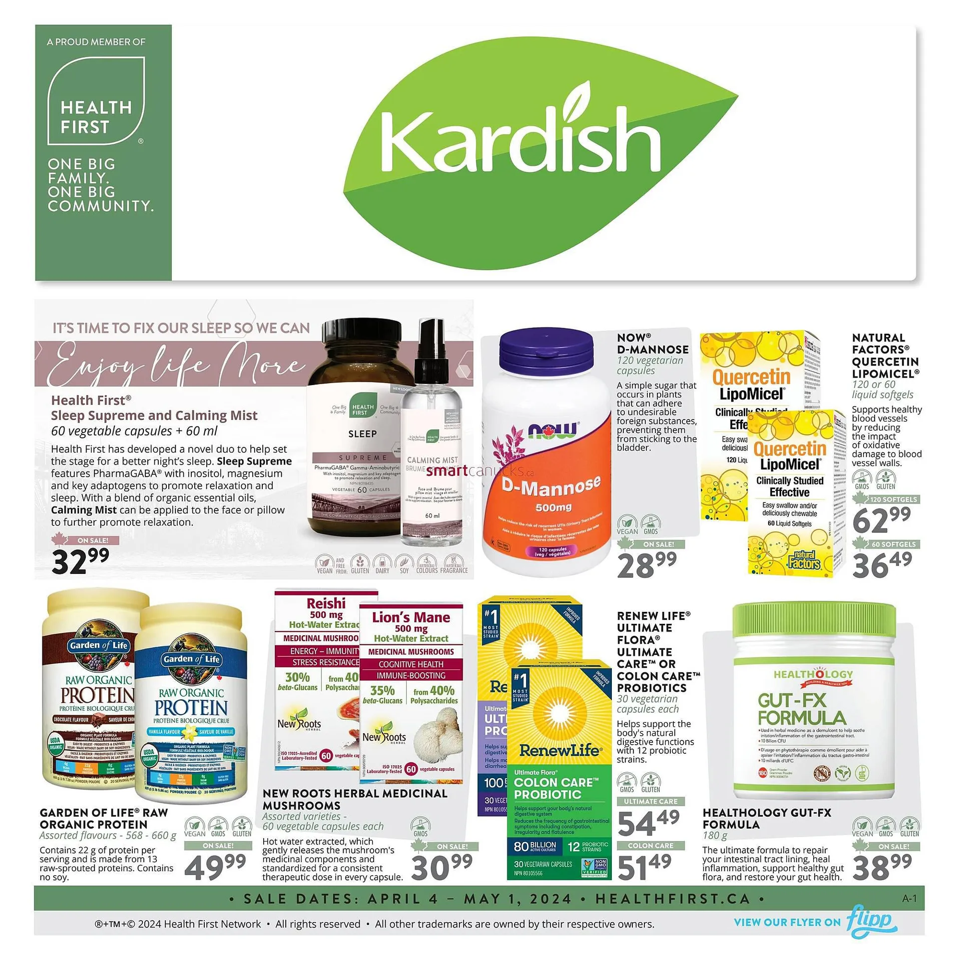 Kardish flyer from March 31 to April 13 2024 - flyer page 1