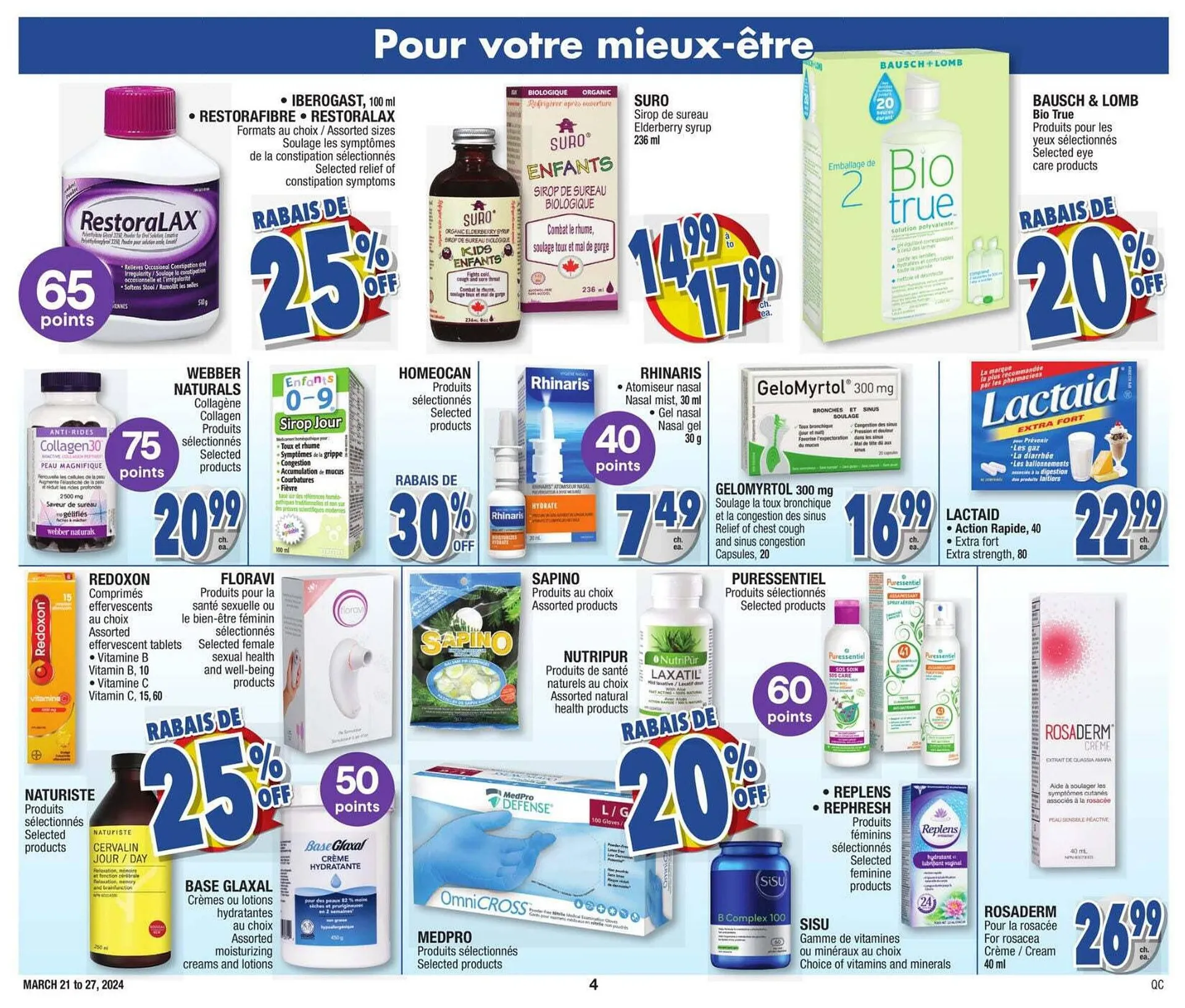 Jean Coutu flyer from March 21 to March 25 2024 - flyer page 4