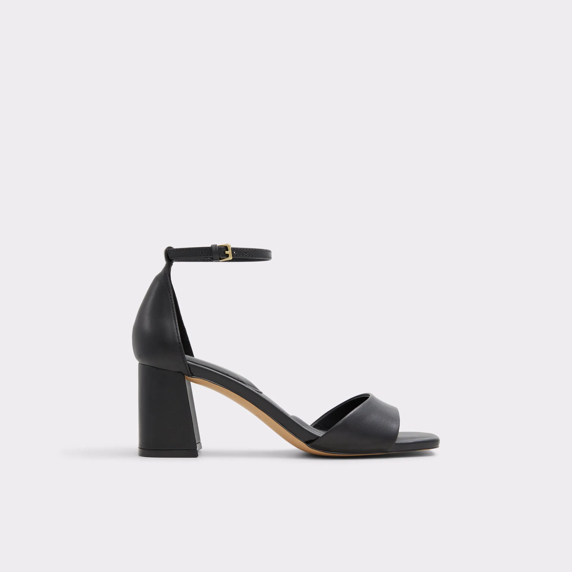 Black heeled sandal - Block