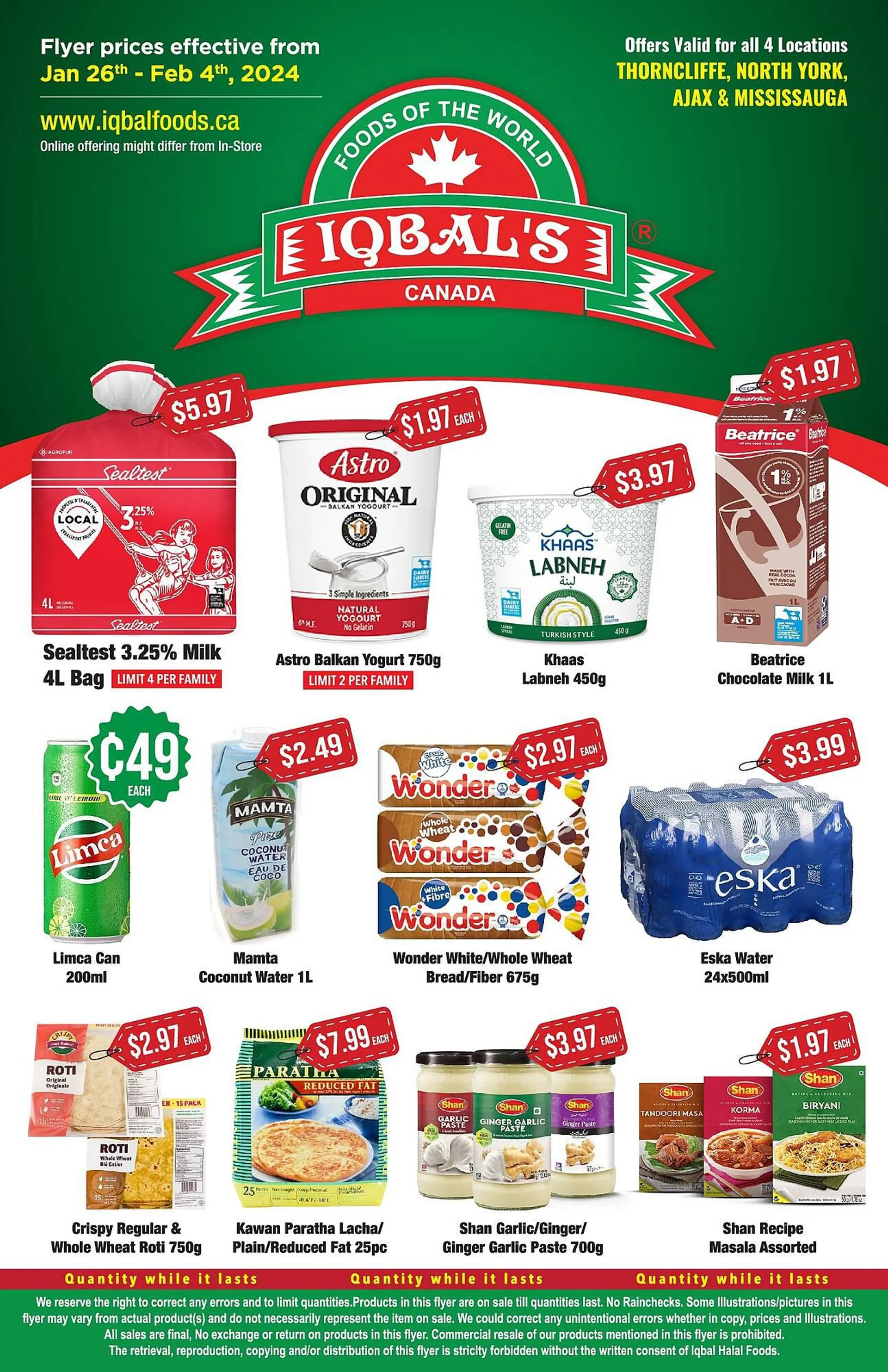 Iqbal Foods flyer from January 26 to February 4 2024 - flyer page 