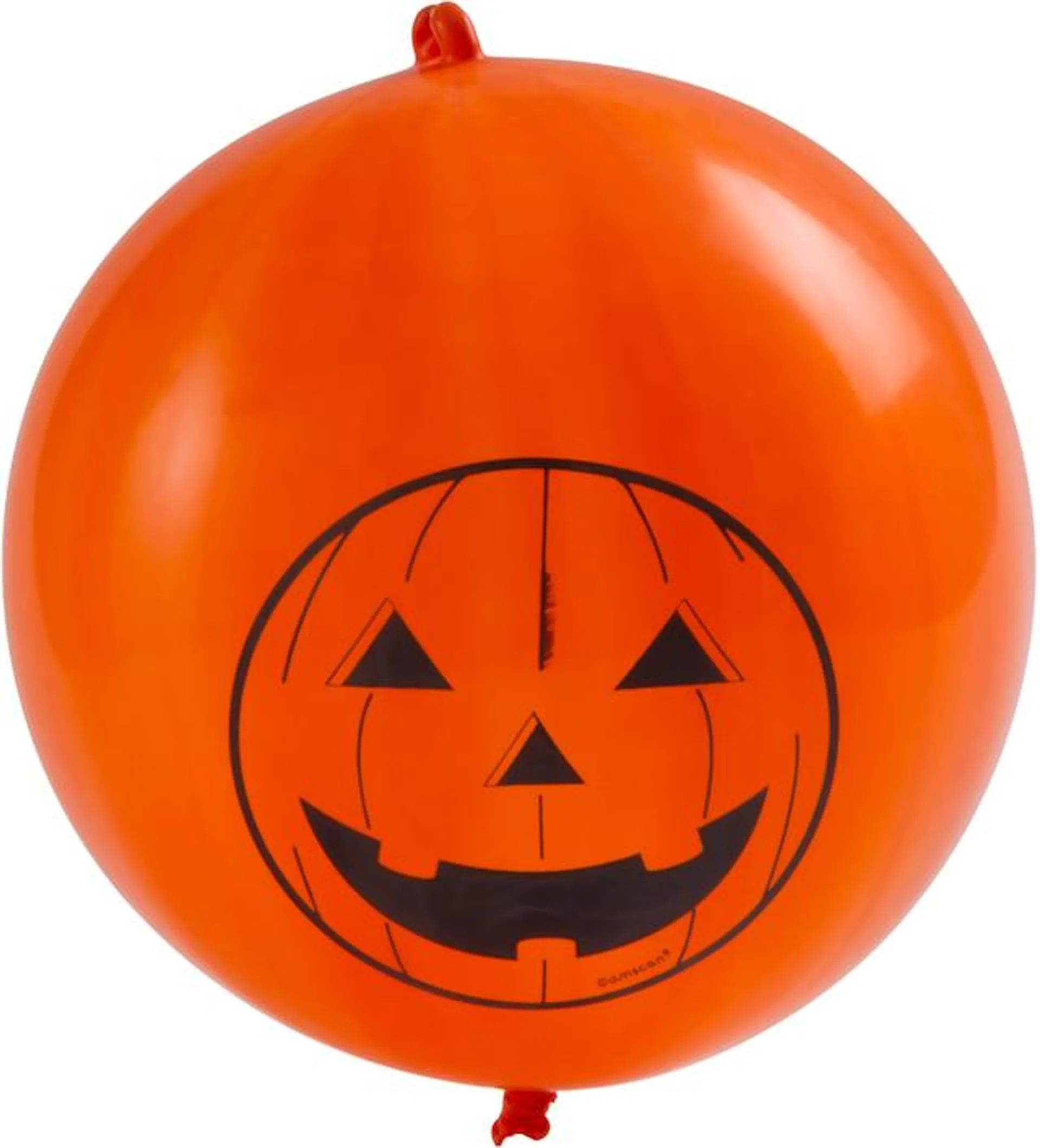 Jack-O'-Lantern Punch Latex Balloons, Purple/Orange/Black, 11-in, 16-pk, for Halloween