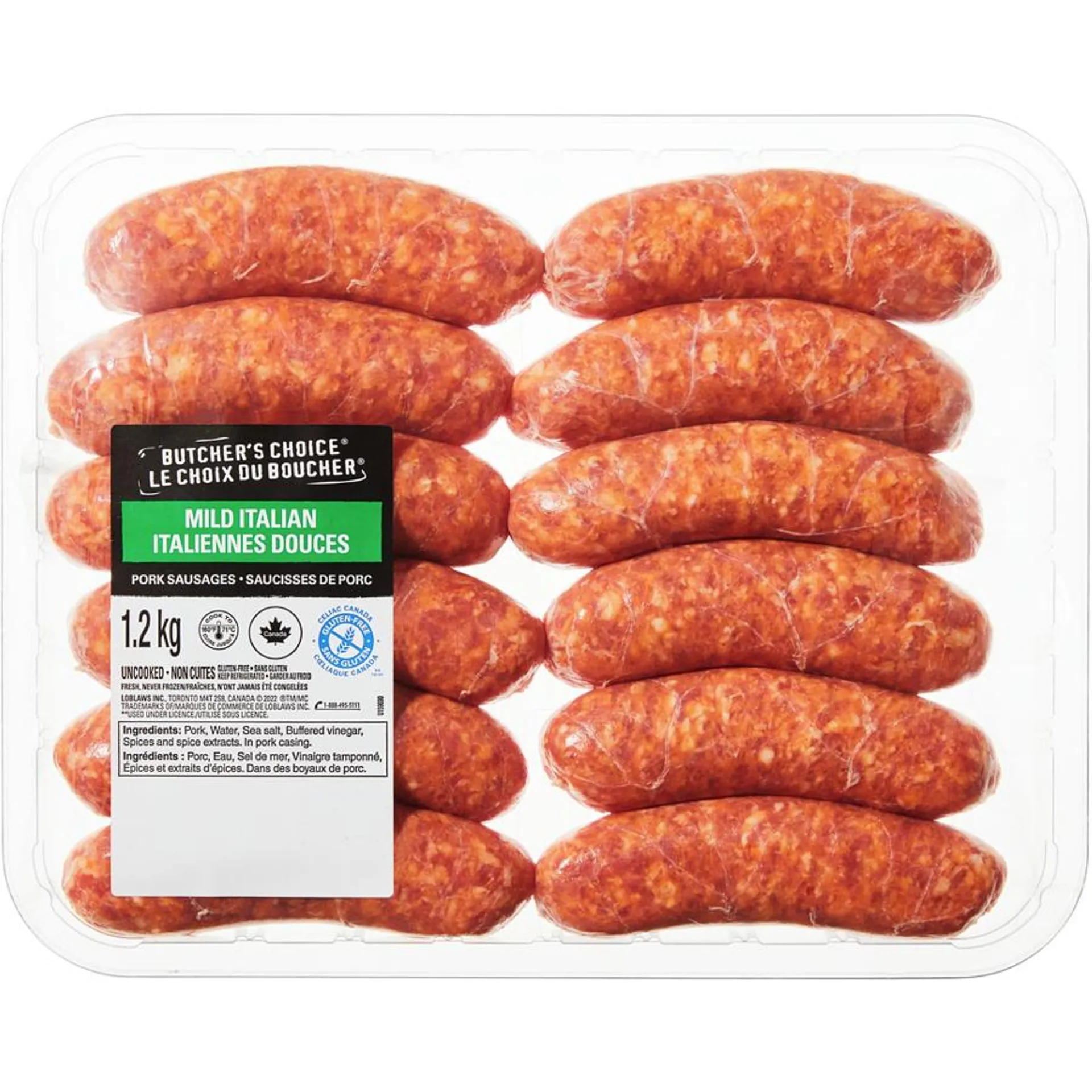 Mild Italian Pork Sausages, Club Pack