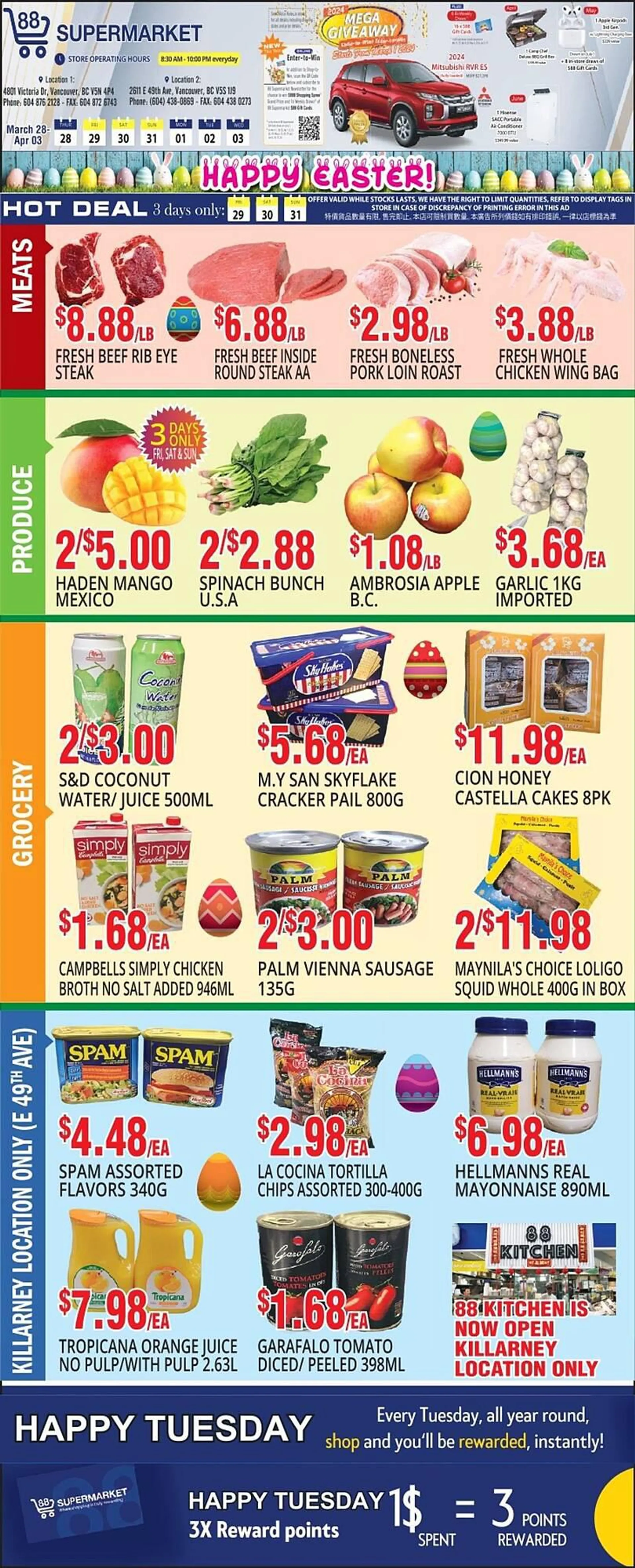 88 Supermarket flyer from March 29 to April 12 2024 - flyer page 