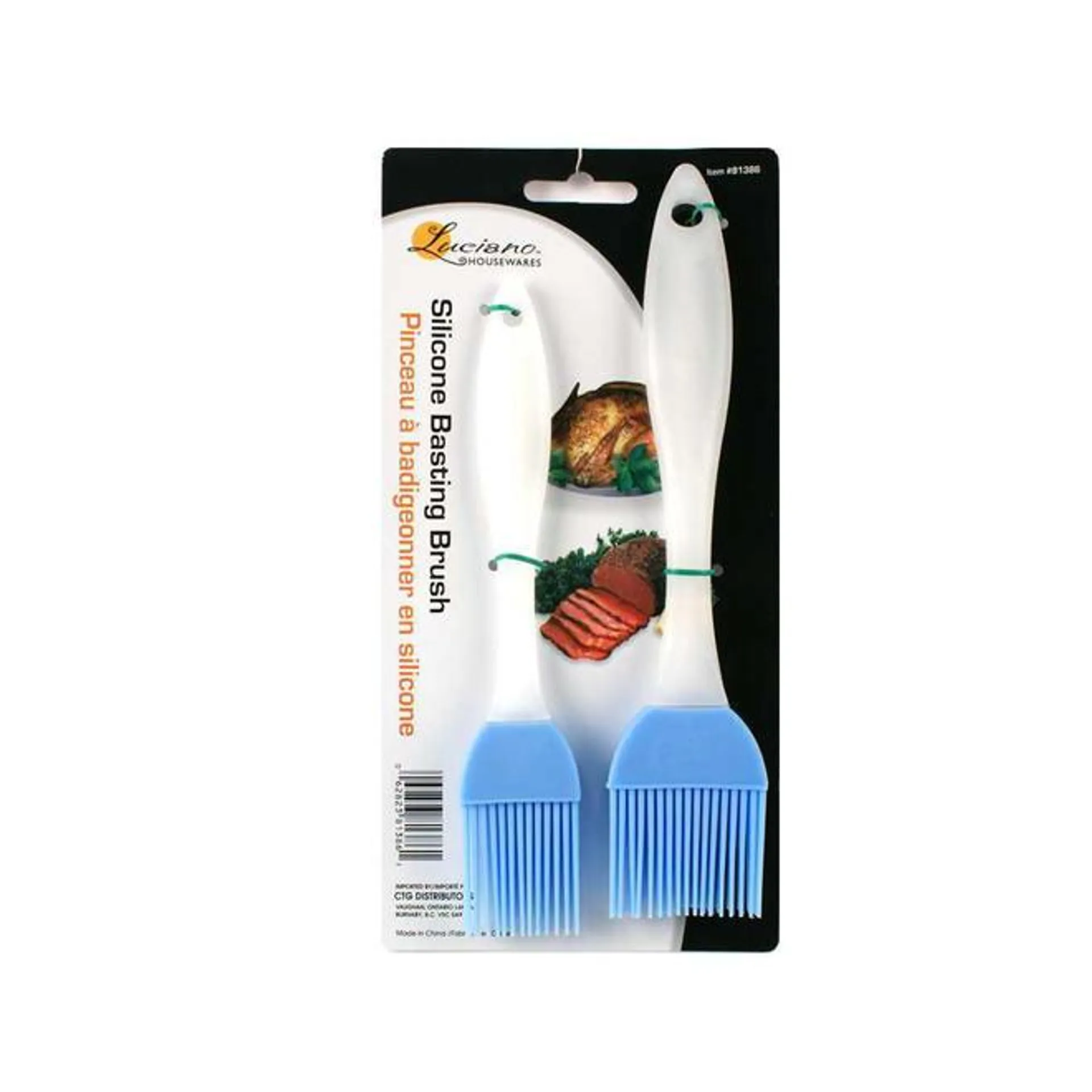 Luciano Silicone Basting Brush 7" & 8" 2Pcs/Pack