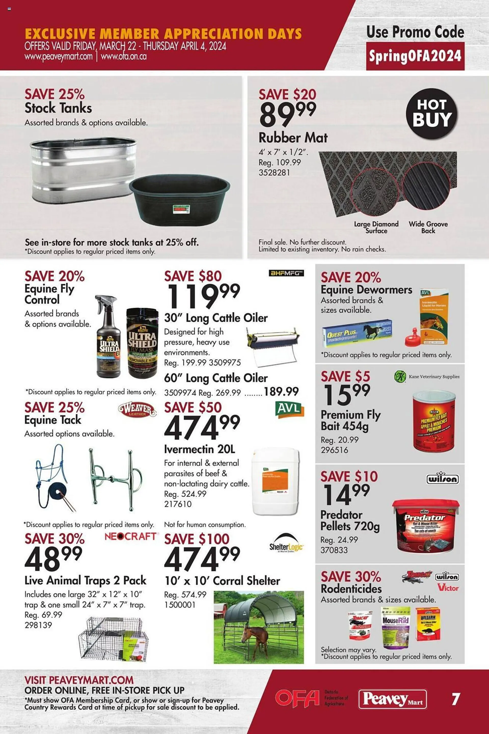 Peavey Mart flyer from March 22 to April 4 2024 - flyer page 7