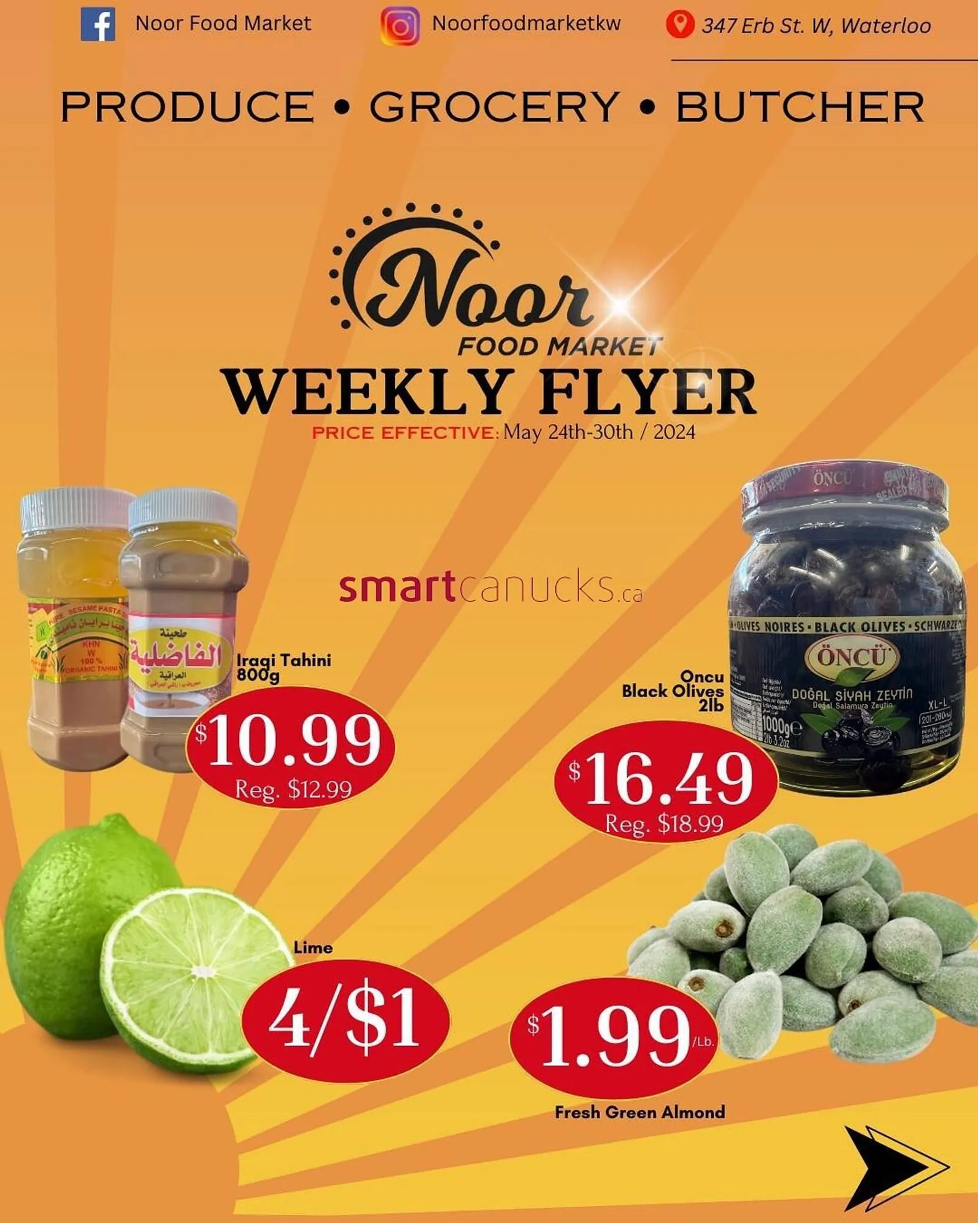 Noor Food Market flyer from May 24 to May 30 2024 - flyer page 1