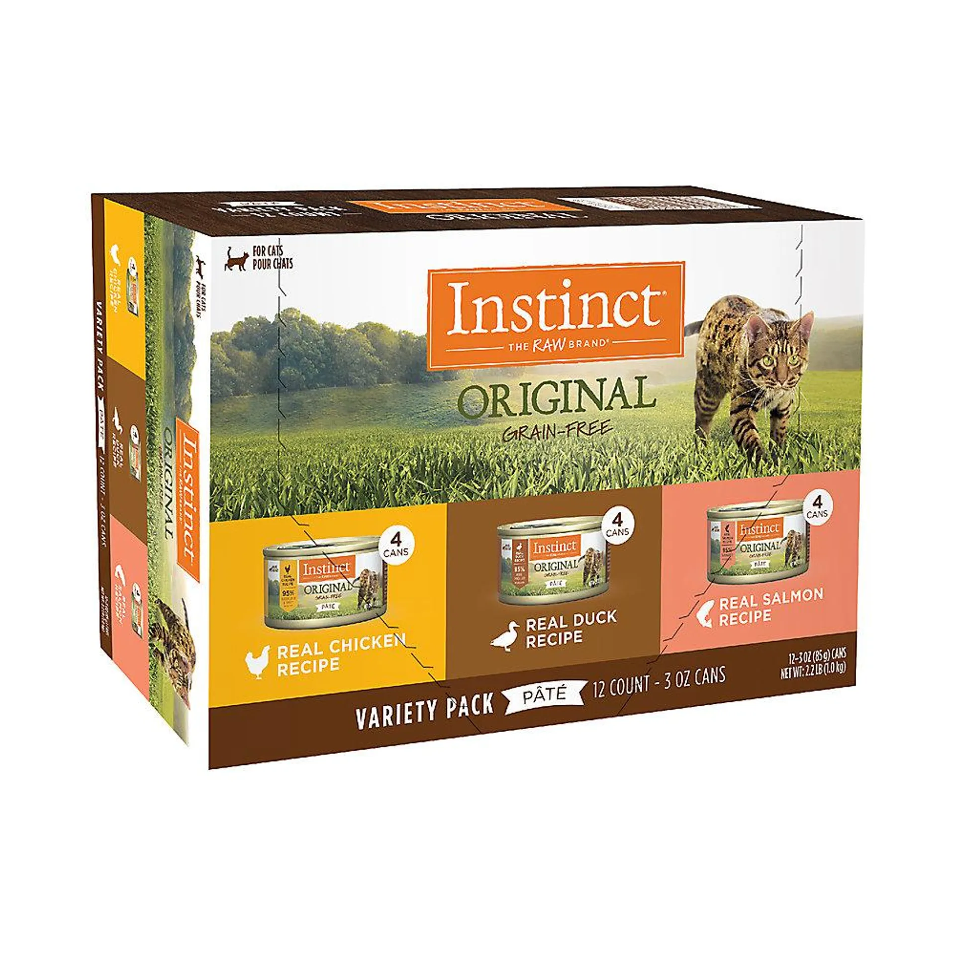 Instinct® All Life Stage Wet Cat Food - Grain Free, Variety pack, 12 ct