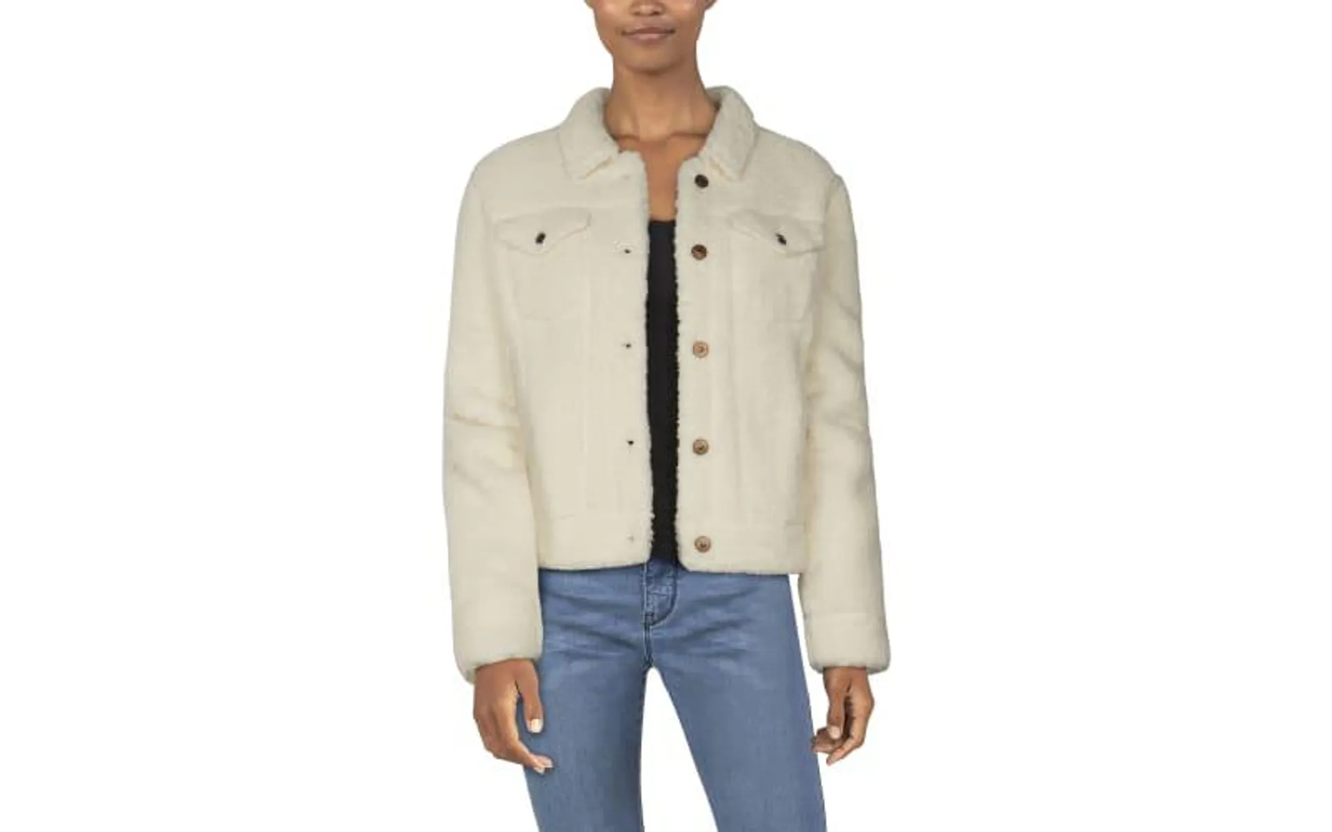 Natural Reflections Sherpa Jean Jacket for Ladies