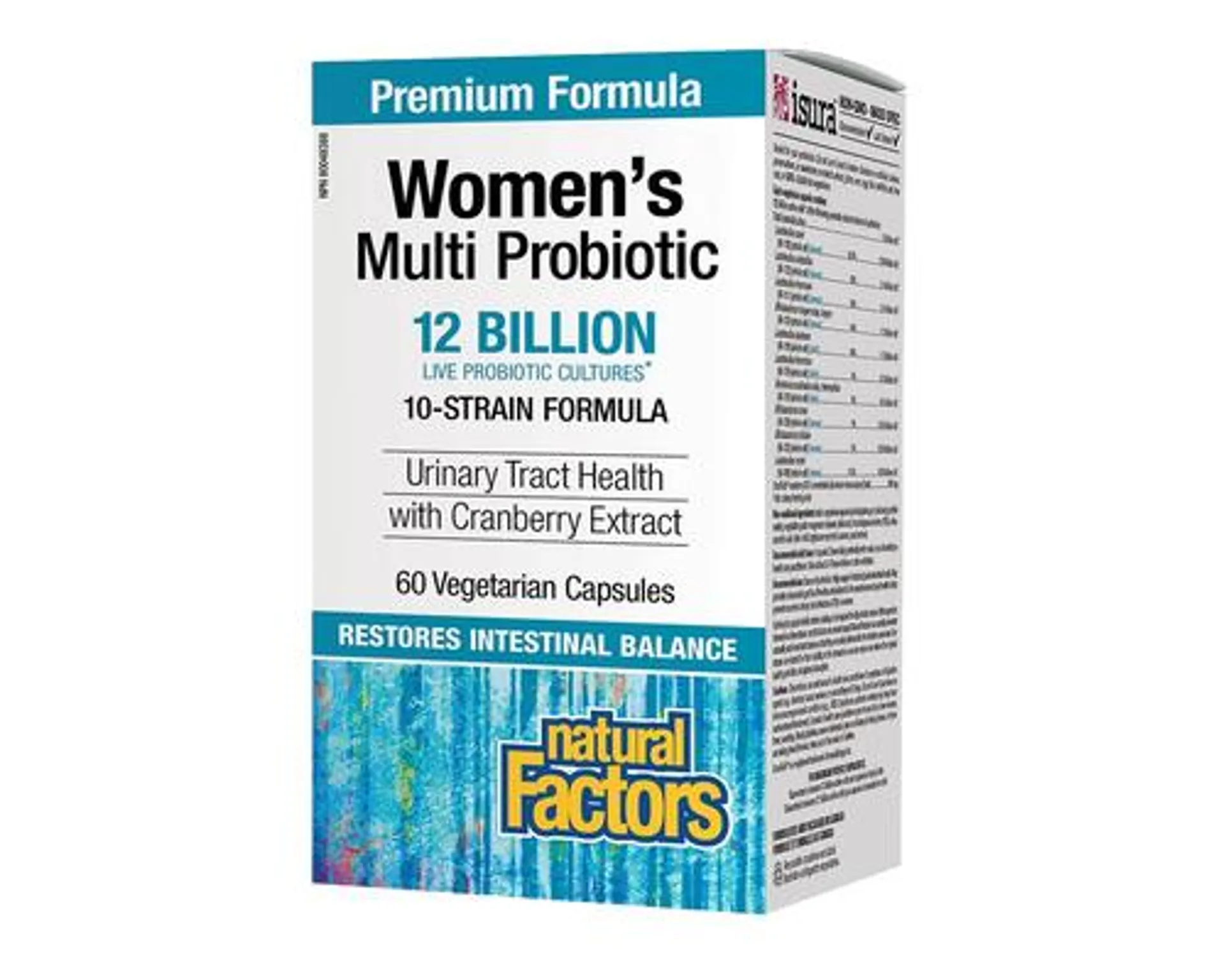 Natural Factors Women's Multi Probiotic 12 Billion 60 Veggie Caps