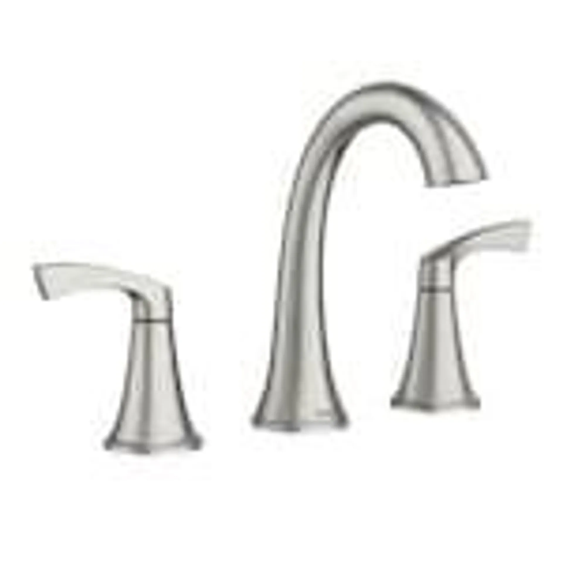 Korek 2 Handle 8-to-16-inch Widespread Bathroom Sink Faucet/Tap in Spot Resistant Brushed Nickel (Drain and Valve Included)