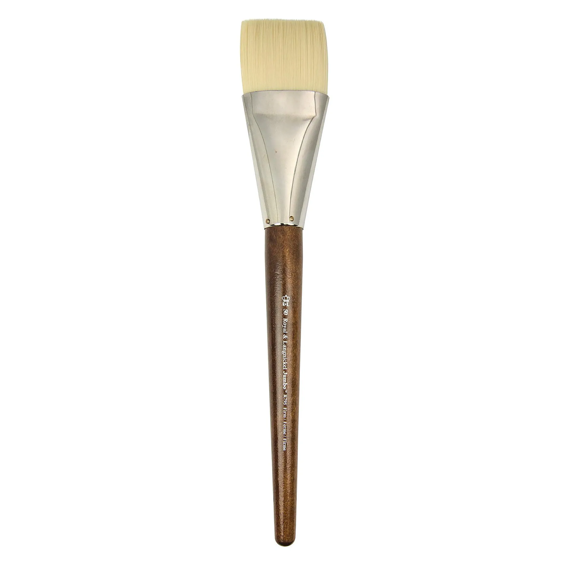 Jumbo Brown Paintbrush - Filbert