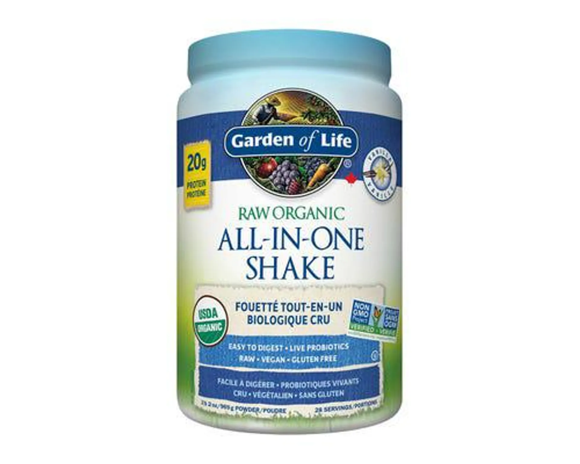 Garden of Life Raw Organic All-In-One Shake Vanilla 969g