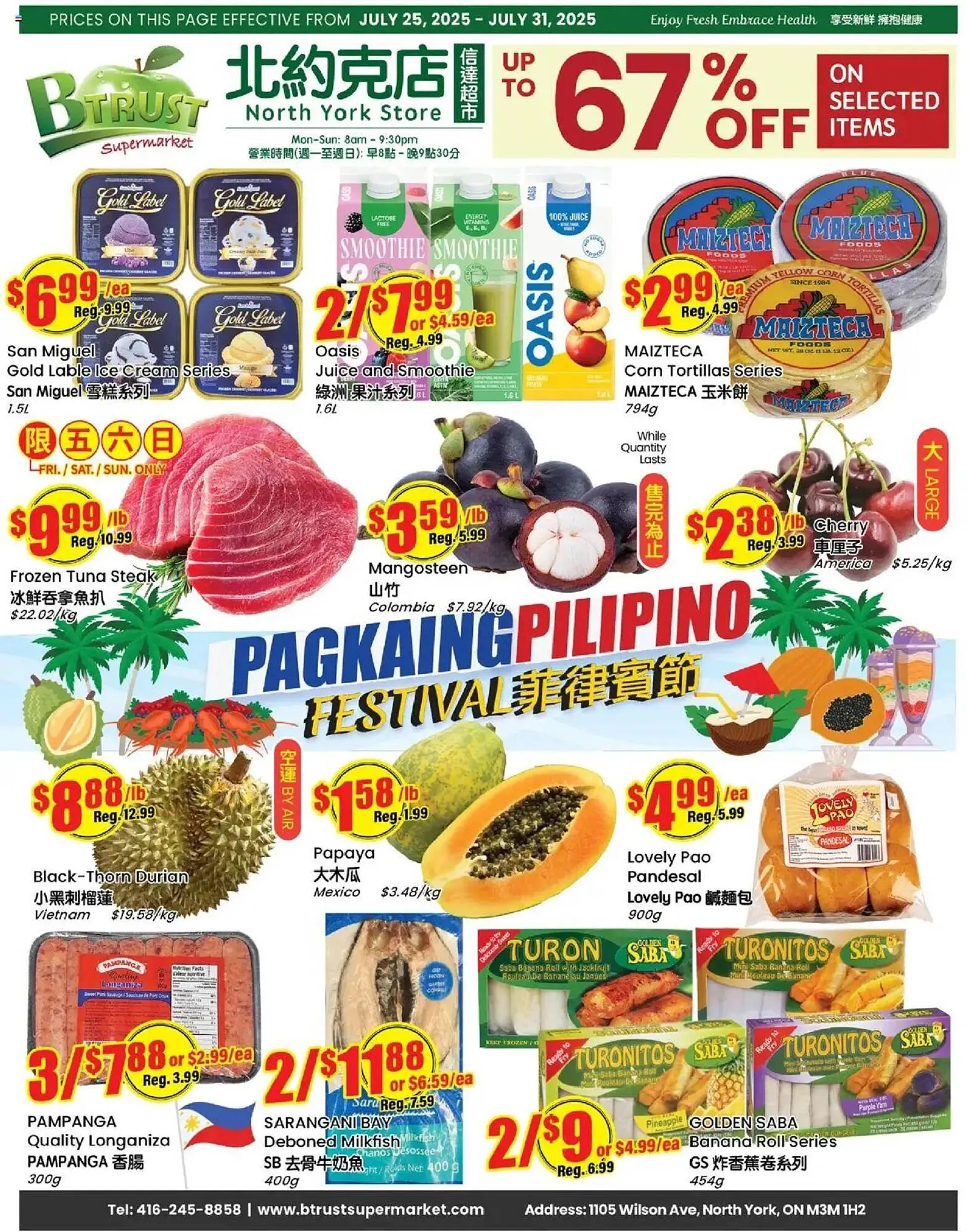 Btrust Supermarket flyer from July 25 to August 1 2025 - flyer page 1