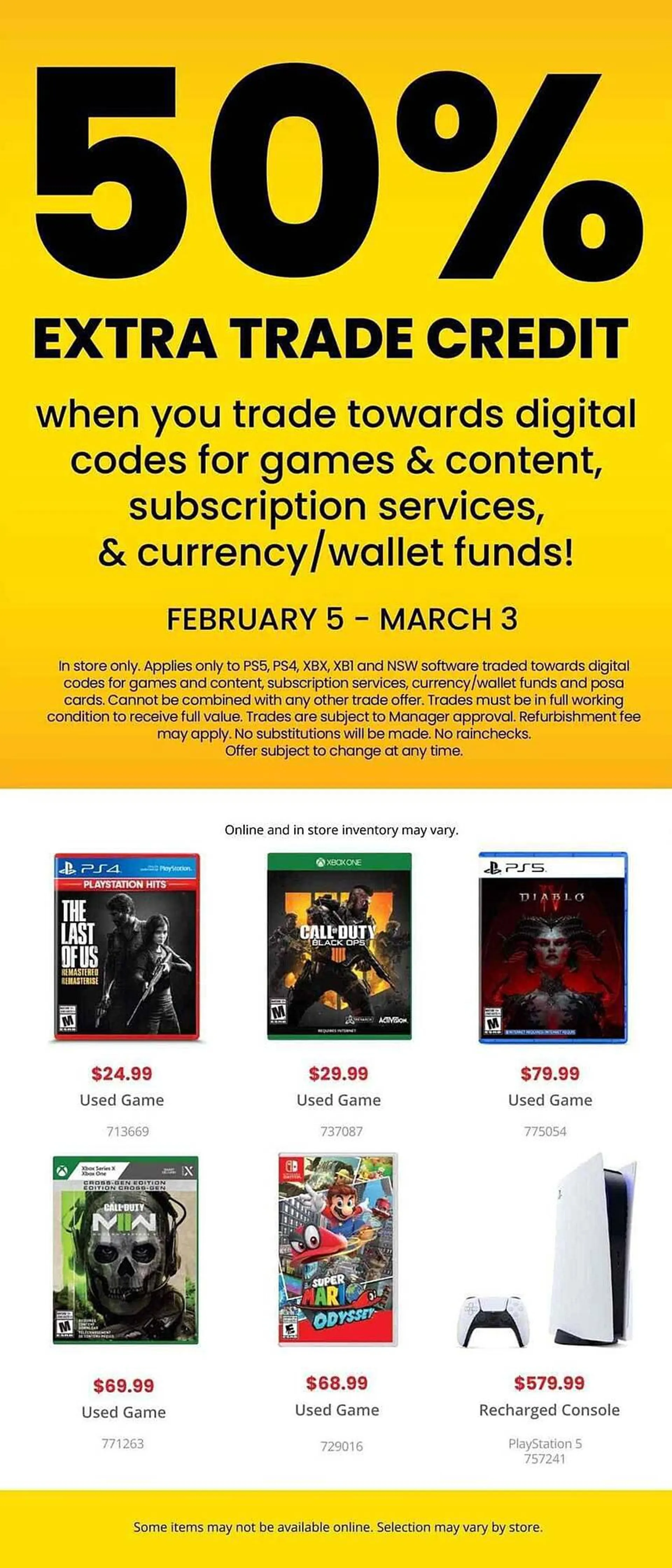 GameStop flyer from February 12 to March 3 2024 - flyer page 4