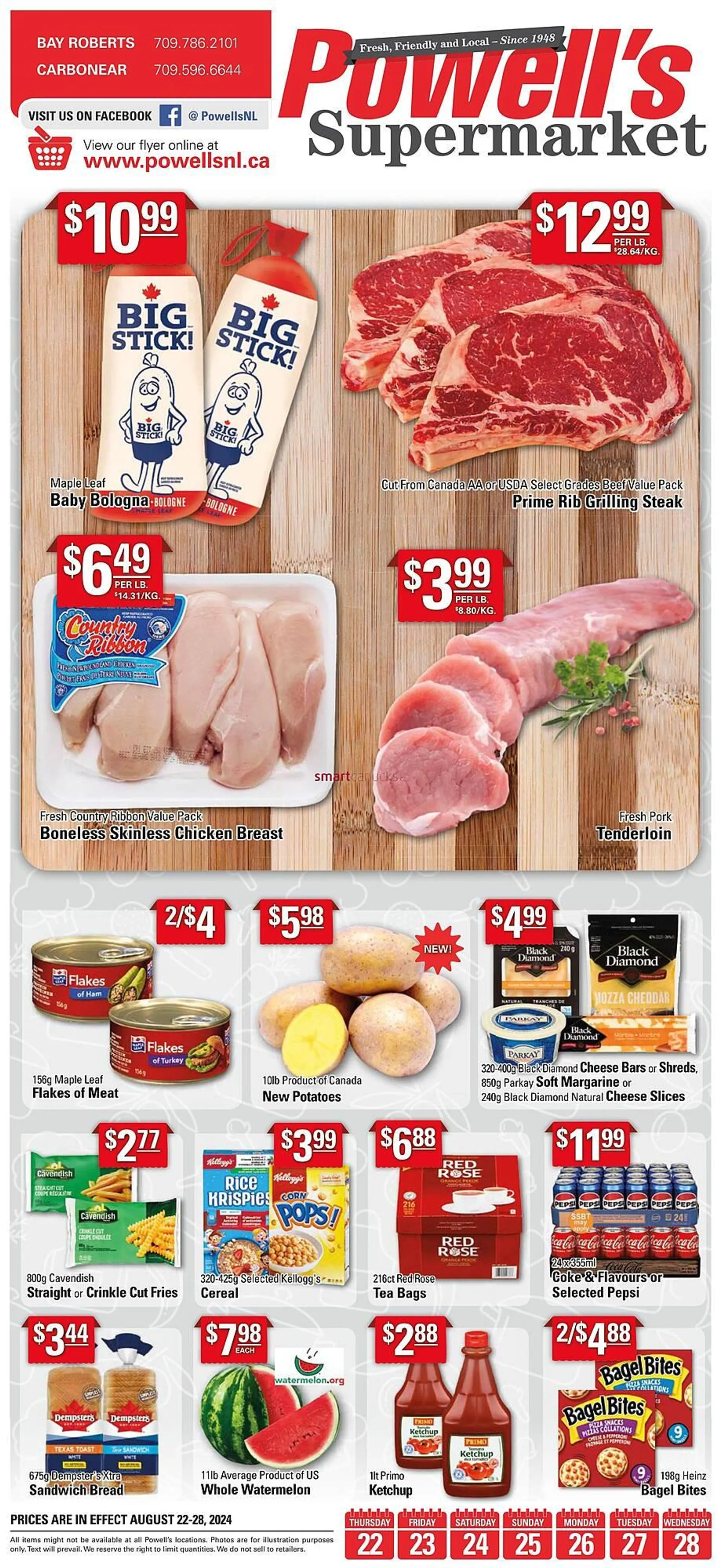 Powells Supermarket flyer - 1