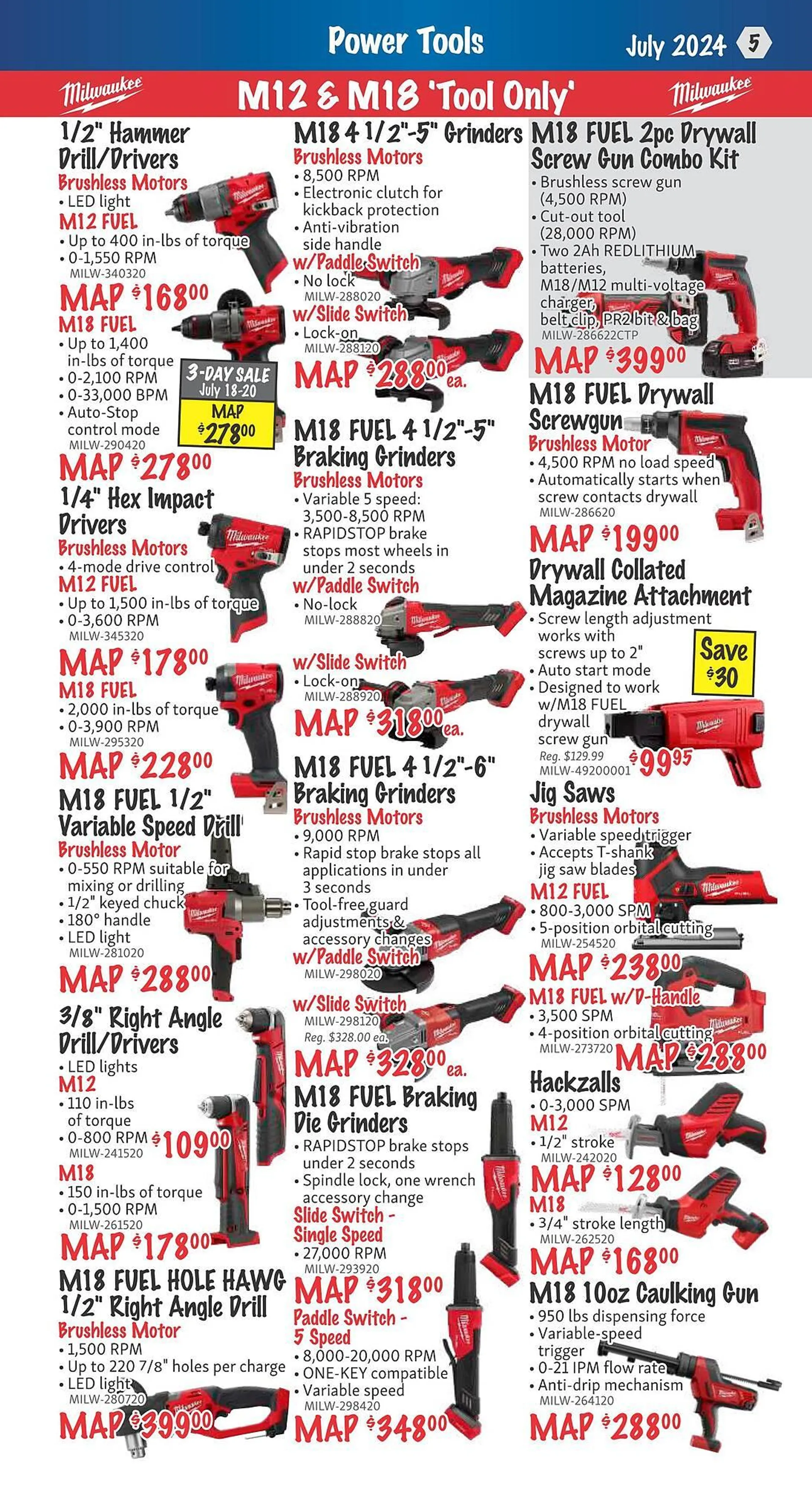 KMS Tools flyer from June 27 to July 31 2024 - flyer page 5