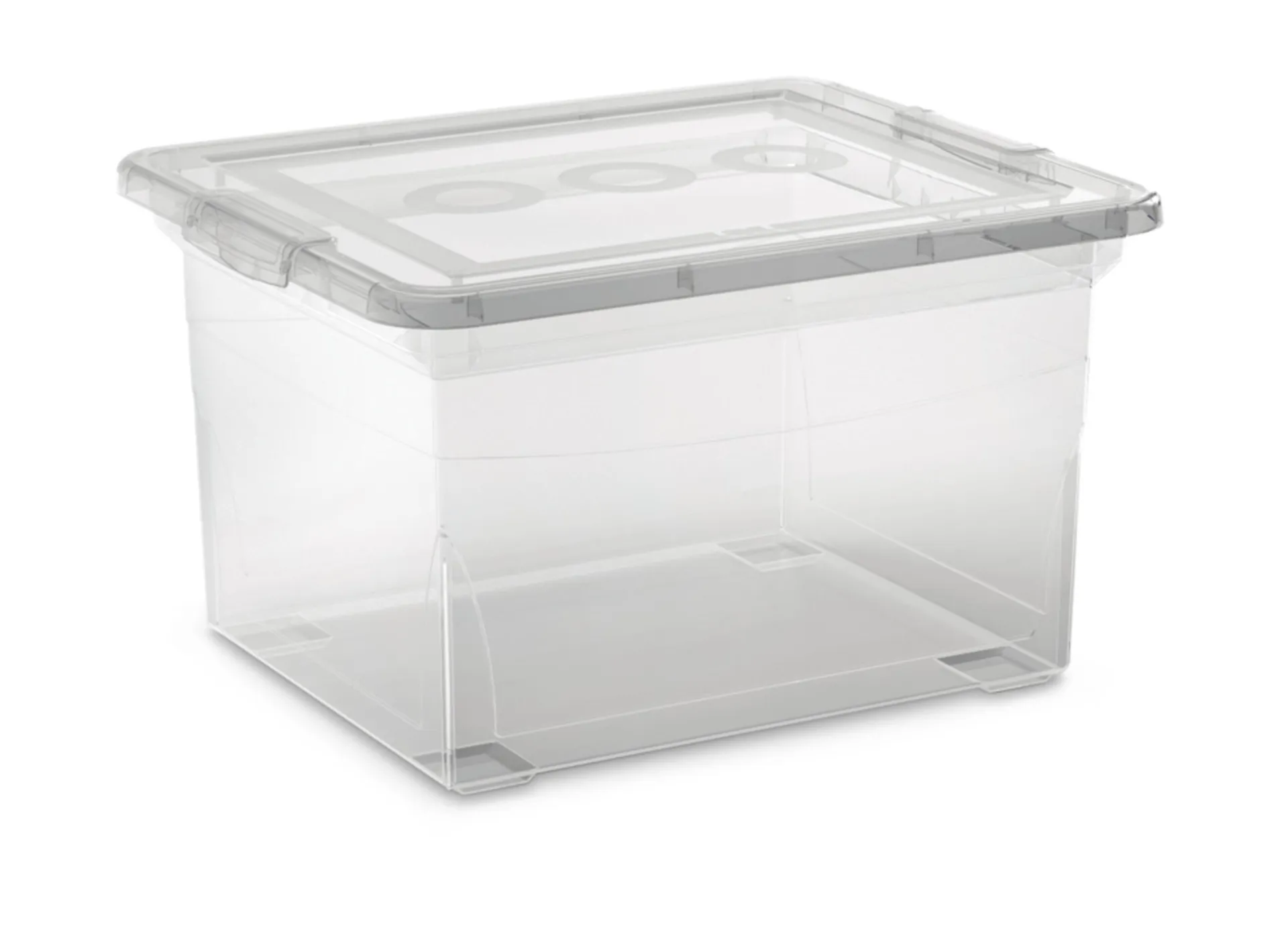 type A Clarity Transparent Filing Box with Lid, 32-L