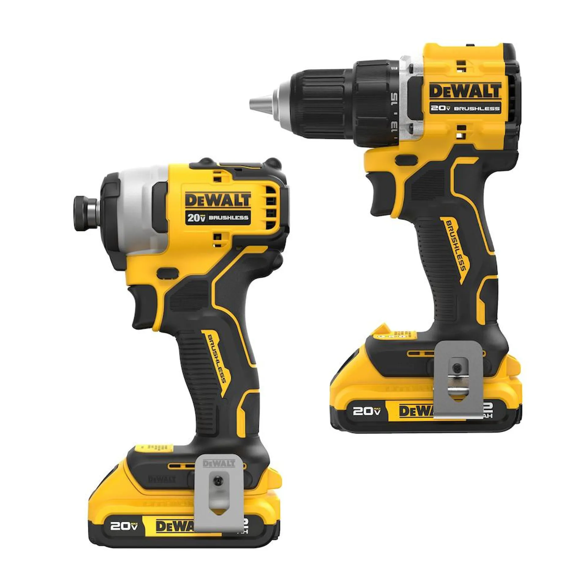 20V MAX ATOMIC Brushless Compact 1/2-inch Drill Driver and Impact Driver Combo Kit (2-Tool)