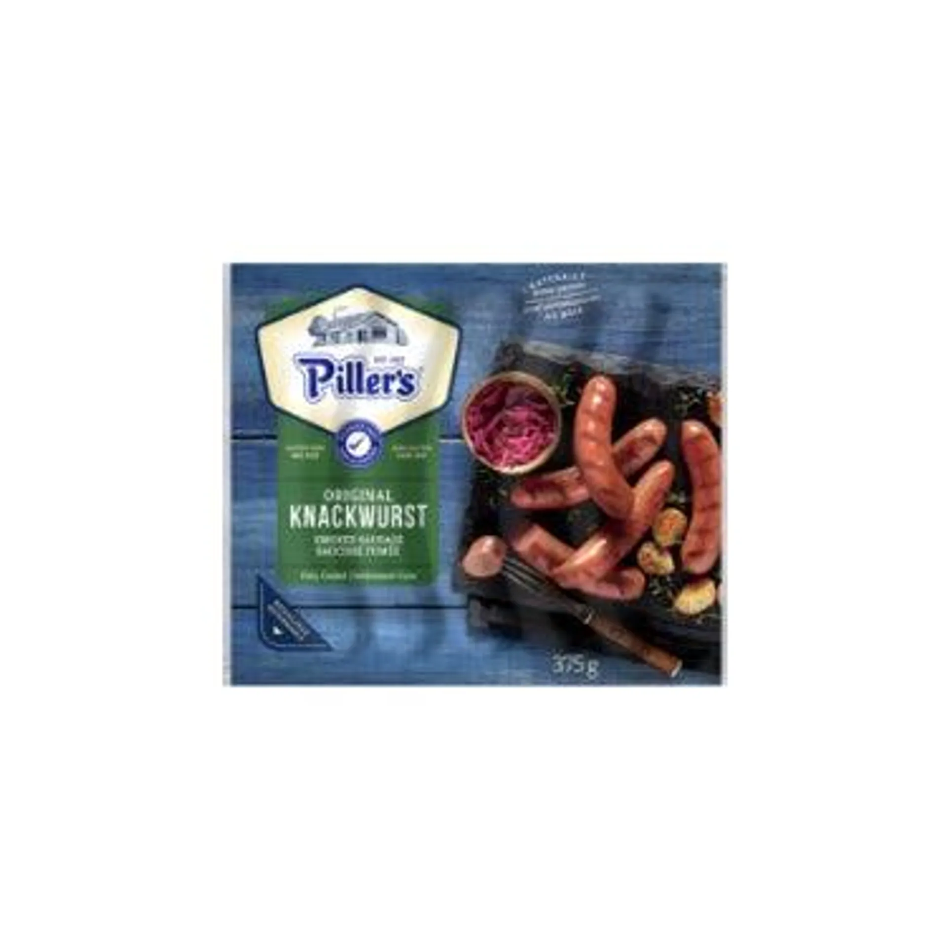 PILLER'S Original Knackwurst Smoked Sausage 375g