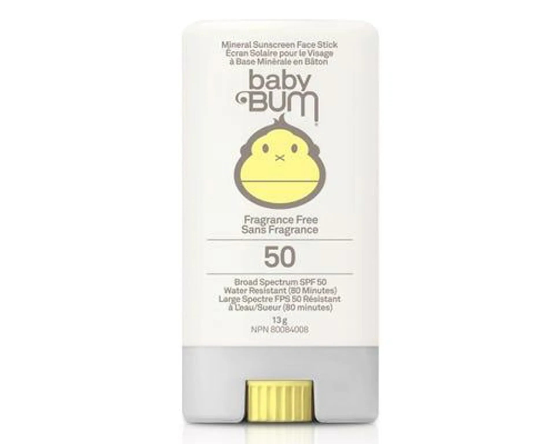 baby Bum Sunscreen Face Stick Fragrance Free SPF 50 13g