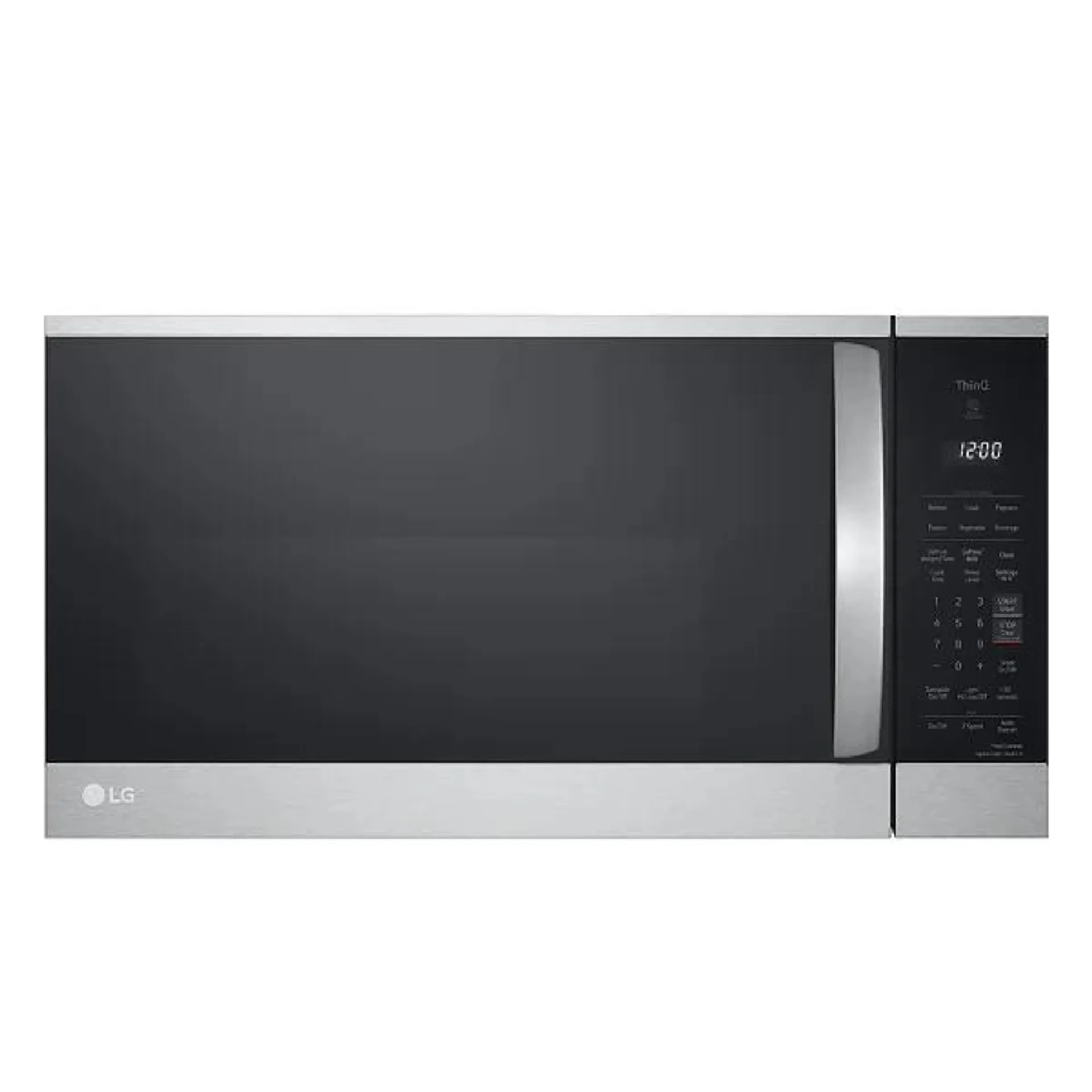 LG 1.8 cu. ft. Smudge Resistant Stainless Steel Over-the-Range Microwave with EasyClean and ThinQ Wi-Fi Connectivity - 300 CFM