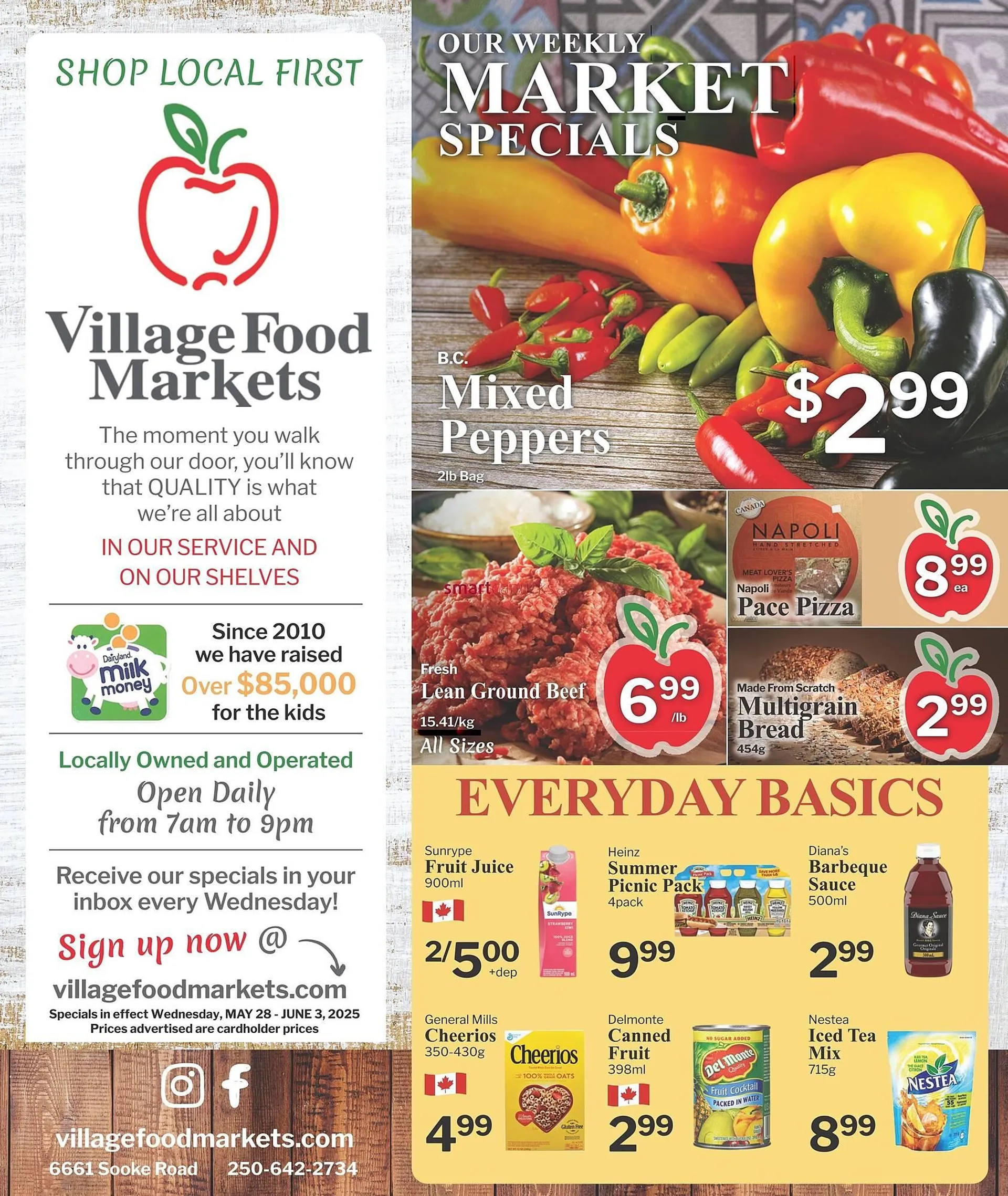 Village Food Markets flyer from May 28 to June 3 2025 - flyer page 1