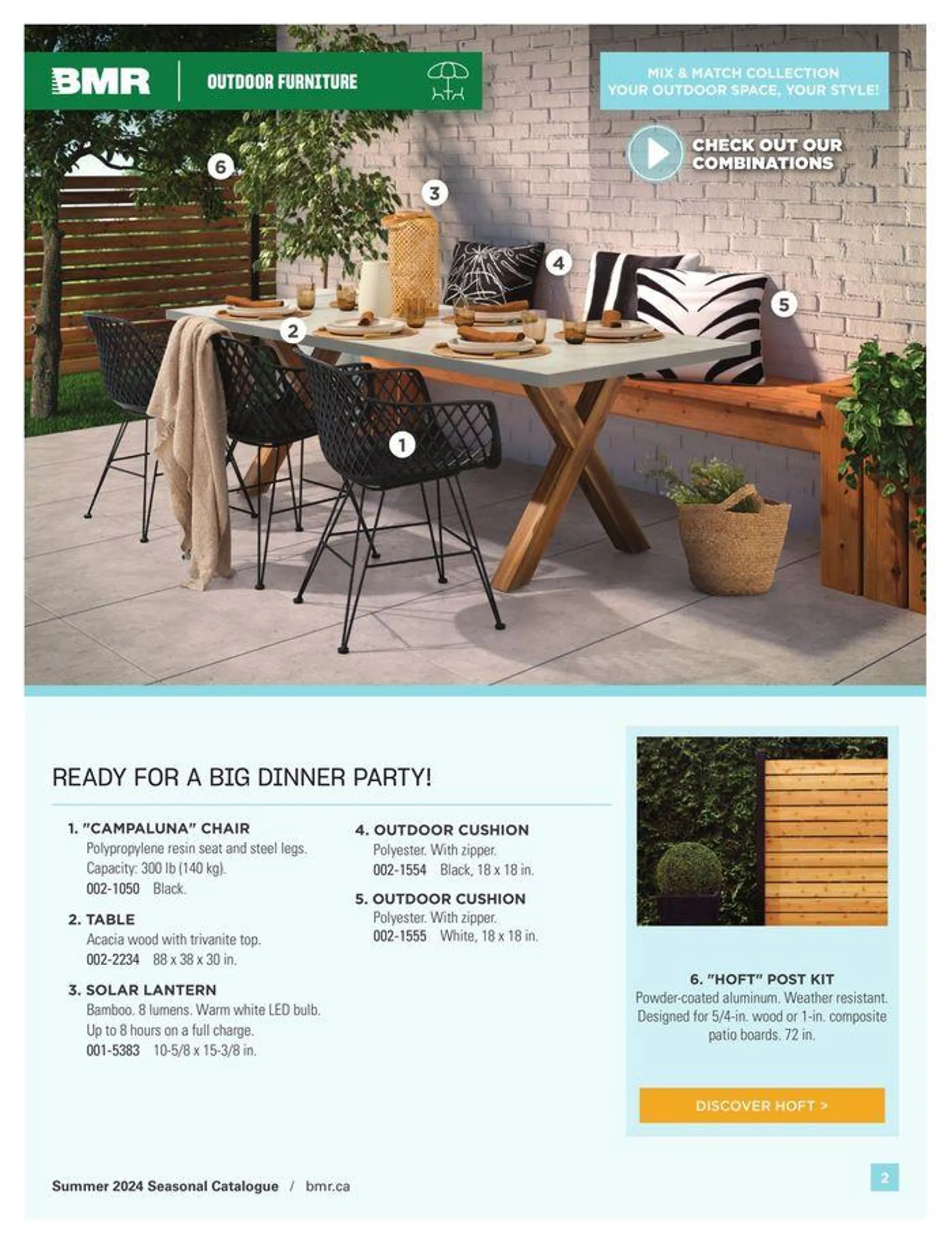 SUMMER 2024 SEASONAL CATALOGUE from March 14 to August 31 2024 - flyer page 2