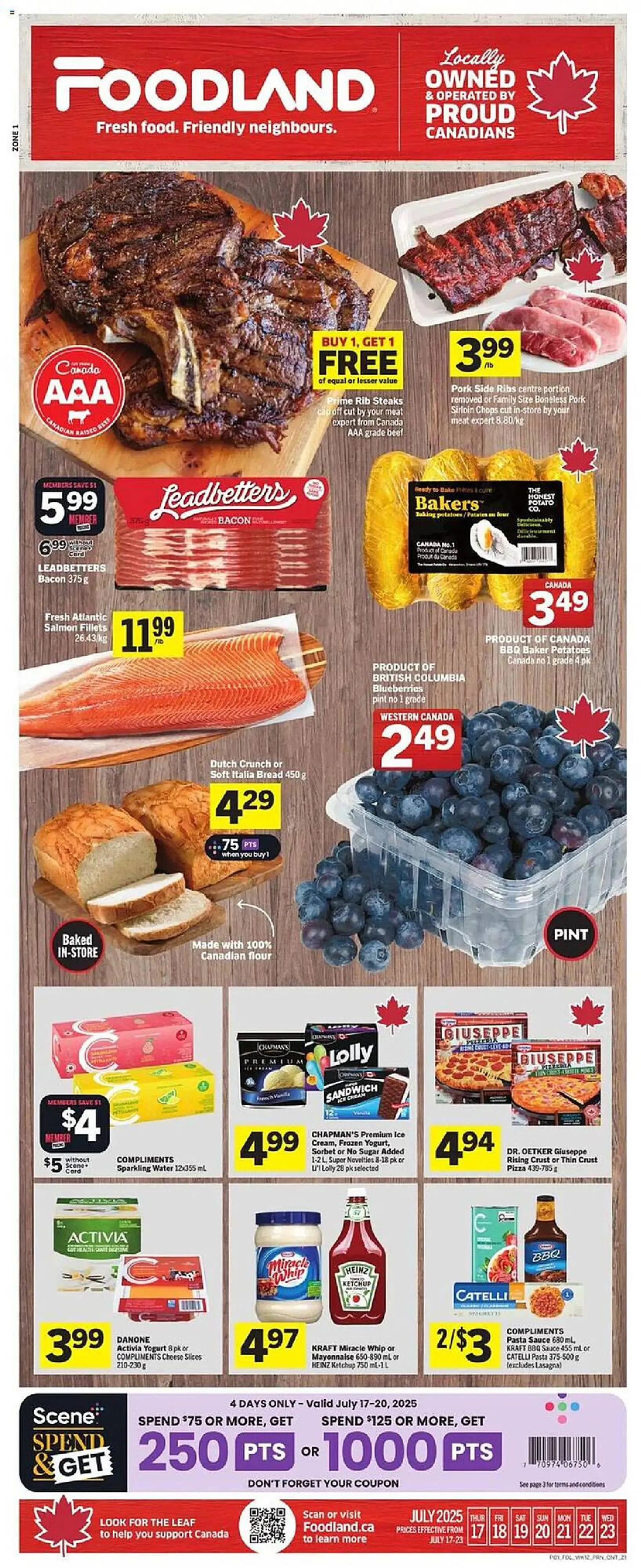 Foodland flyer from July 17 to July 23 2025 - flyer page 1
