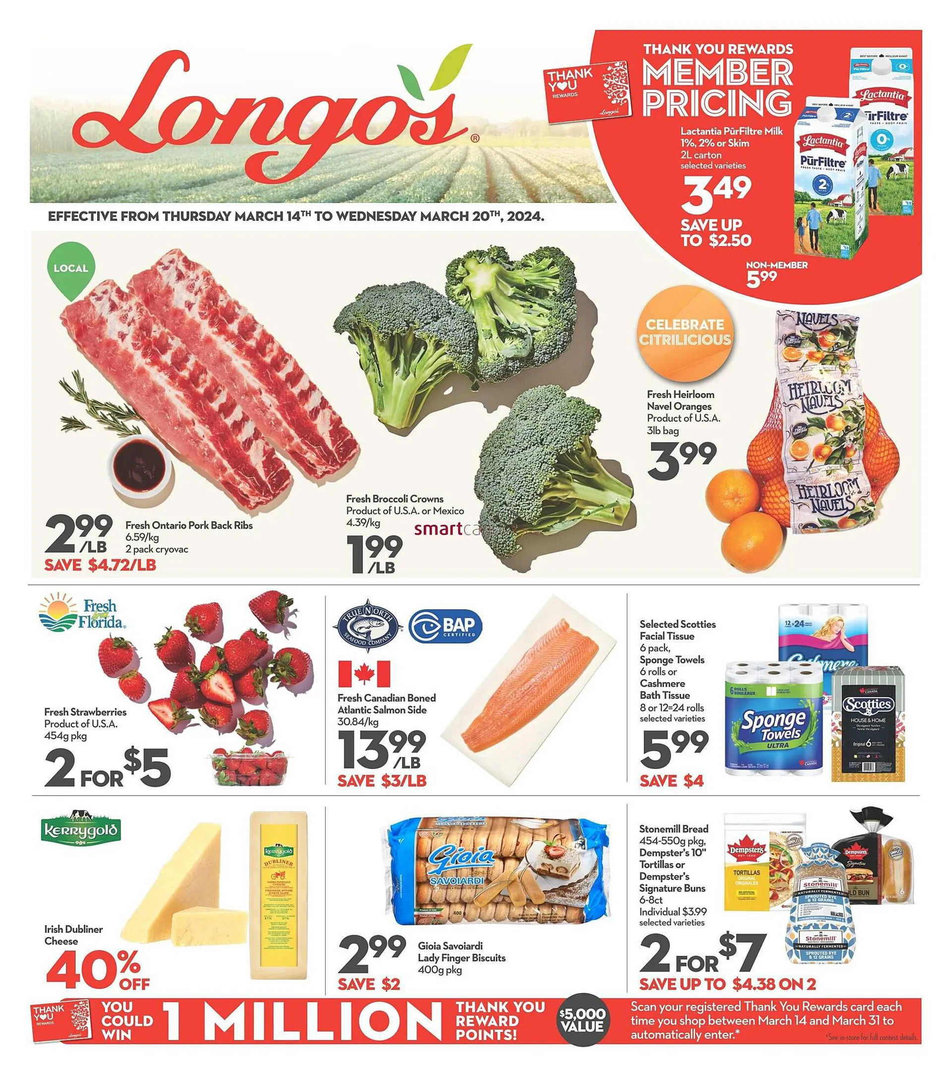 Longo's flyer from March 14 to March 20 2024 - flyer page 1
